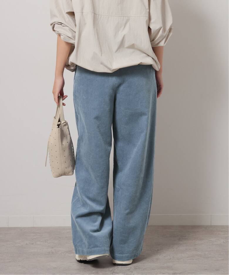 MARNI 2017awコーデュロイ ワイドパンツ ダークブルー 吠える
