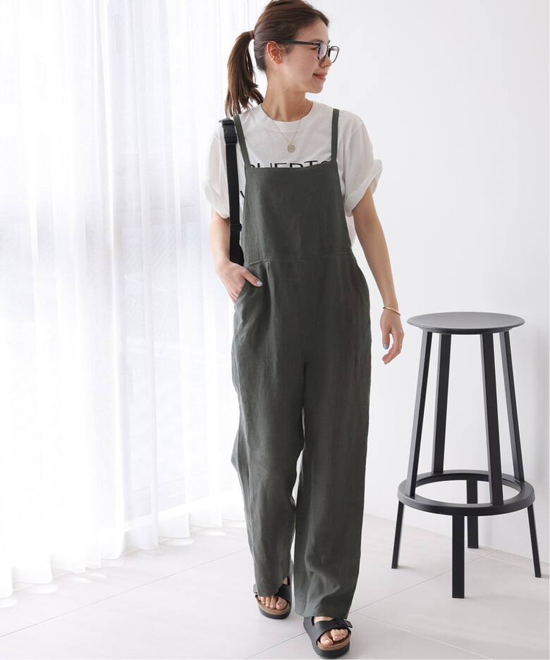 WEB限定追加》No.14フレンチリネンサロペット（サロペット 