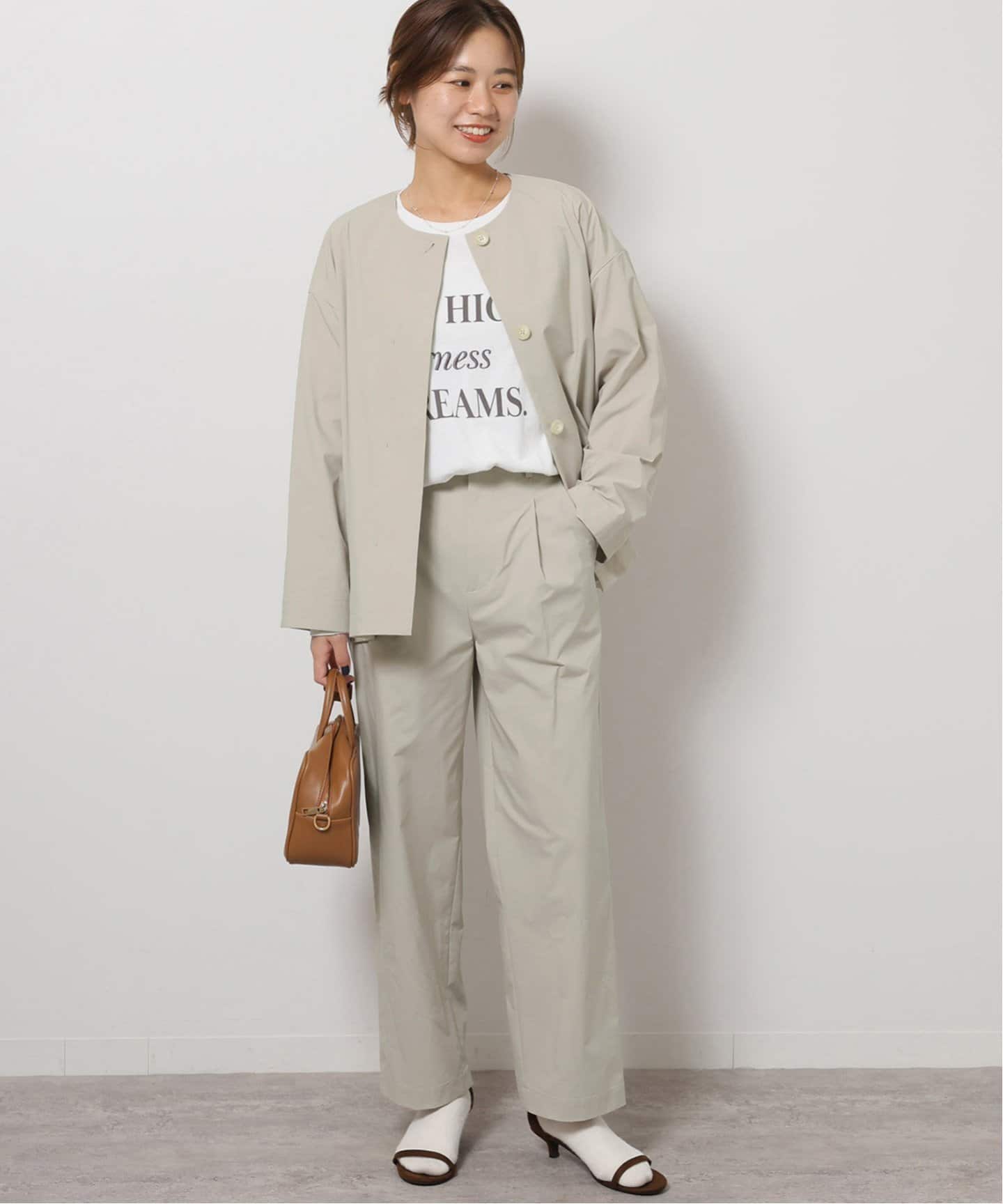 ヘリンボンタックストレートパンツ（スラックス）｜JOURNAL