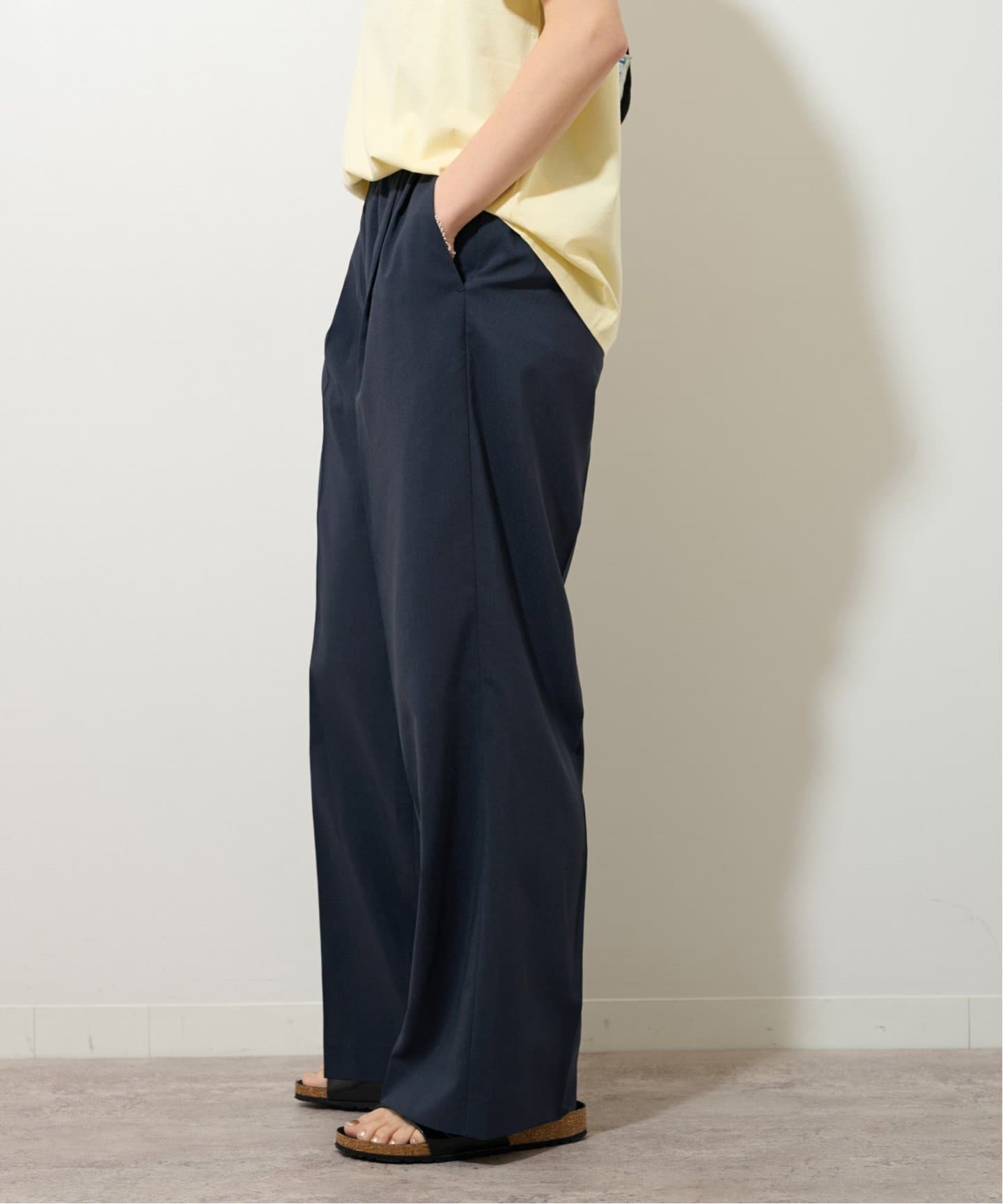 新品【JOURNAL STANDARD relume 】トロギャザータックパンツ 追加4》トロギャザータックパンツ（スラックス）｜JOURNAL