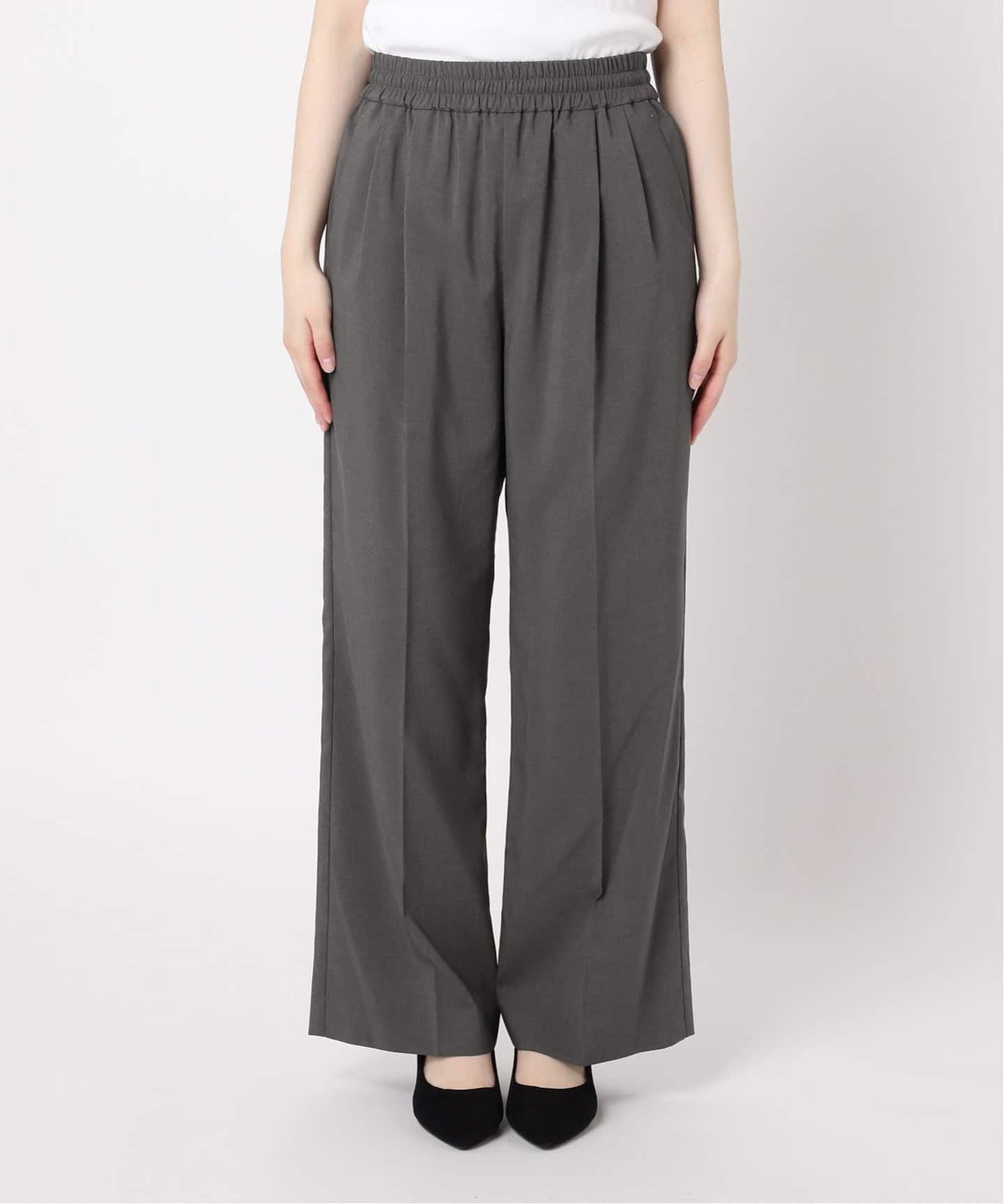 新品【JOURNAL STANDARD relume 】トロギャザータックパンツ 追加》トロギャザータックパンツ（スラックス）｜JOURNAL