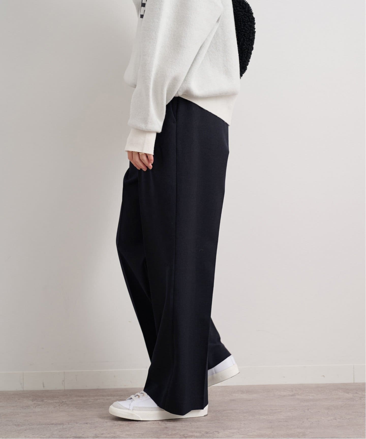 追加》ウールライクタックギャザーパンツ（スラックス）｜JOURNAL