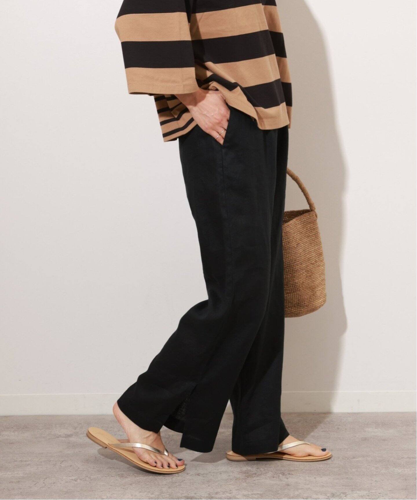 追加2》麻スリットイージーパンツ（スラックス）｜JOURNAL STANDARD  