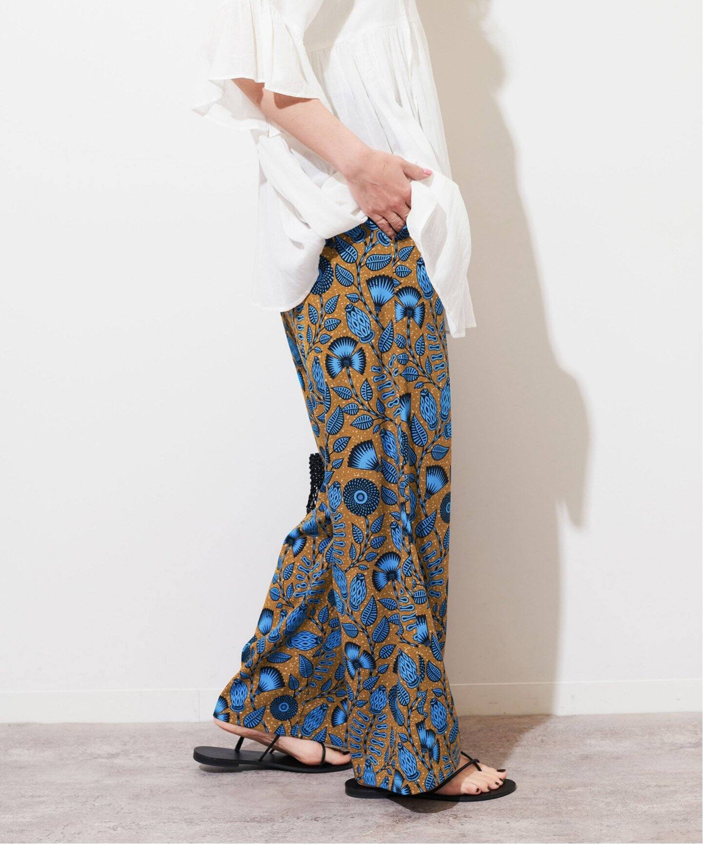 WEB限定追加3》アフリカンフラワープリントパンツ（その他パンツ  