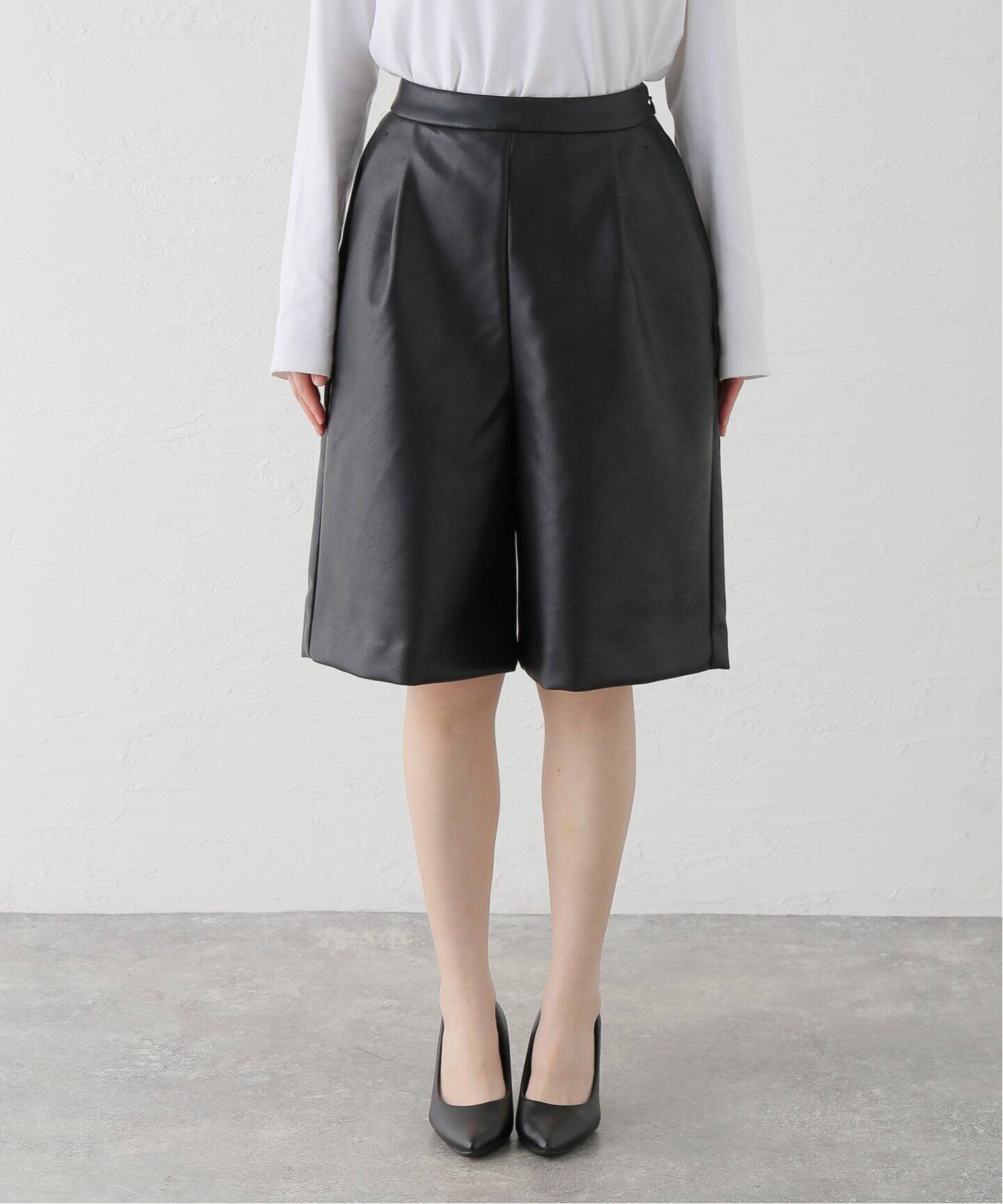 専用です、トラッツォドンナ　ジャーナルスタンダードレリューム購入　オーガンジー TORRAZZO DONNA/トラッゾドンナ】Faux Leather Short Pants：ショート