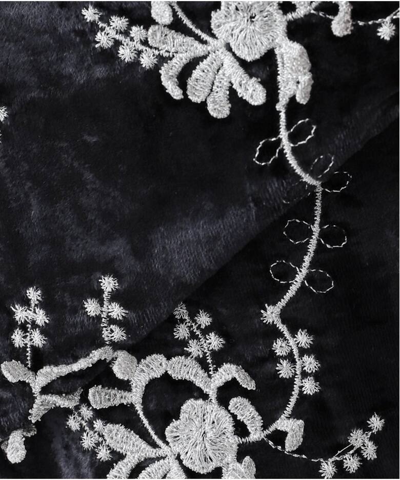 crinkle crinkle crinkle】 velvet 3D embroidery pants（その他パンツ  