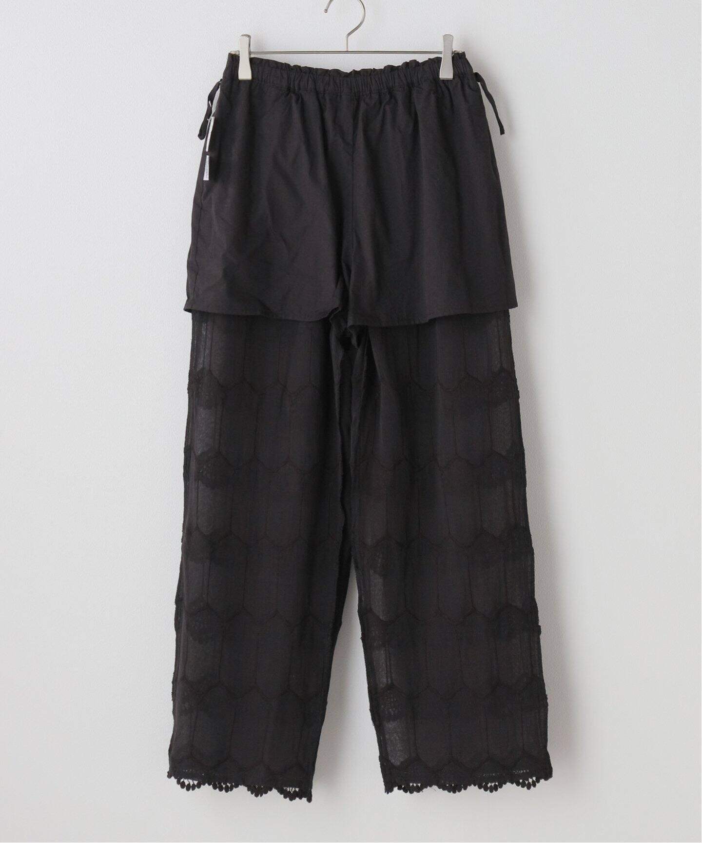 crinkle 3D peacock embroidery pants 《追加予約》crinkle crinkle