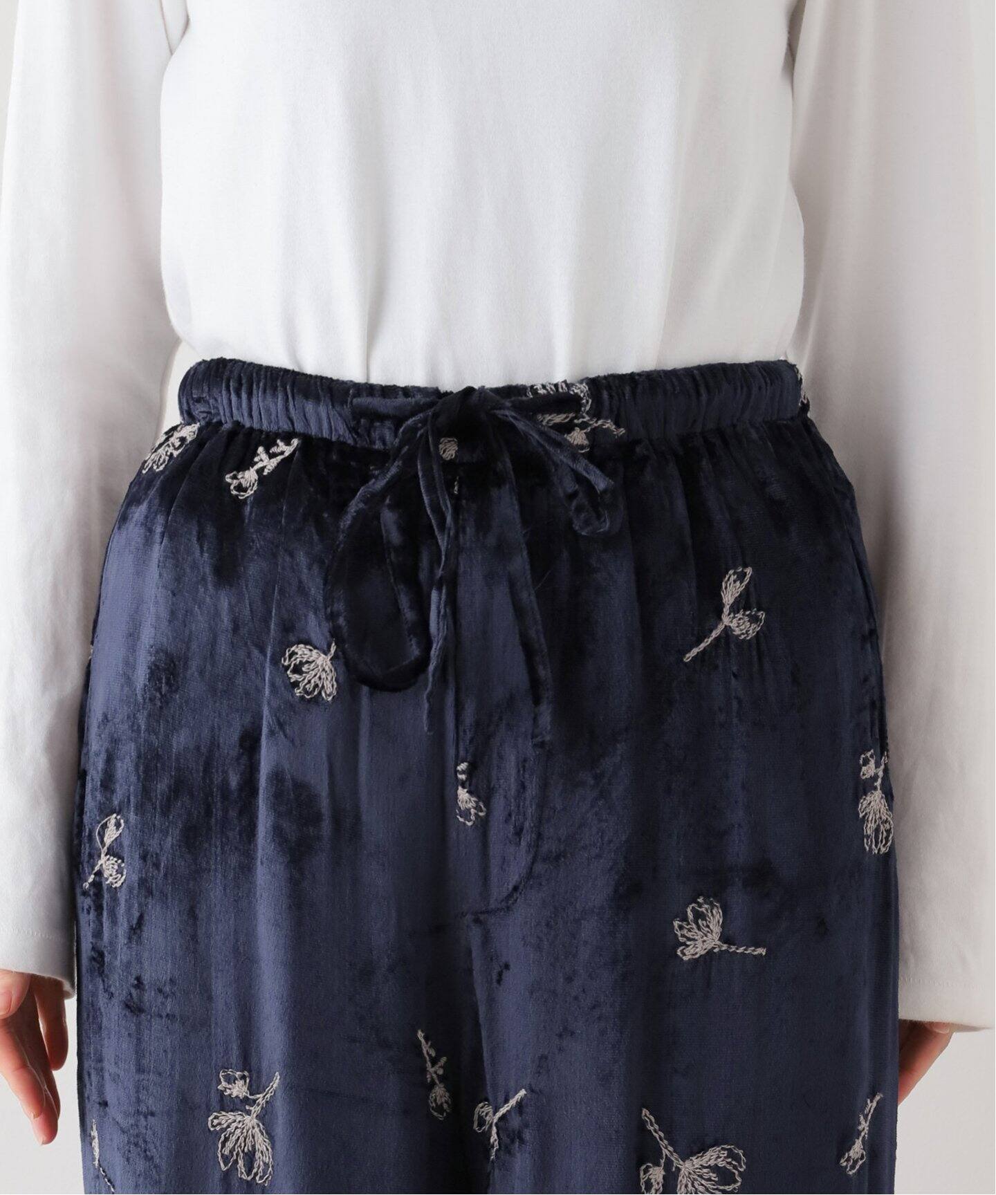 TODAYFUL / トゥデイフル】 Embroidery Velour Pants：パンツ（その他 