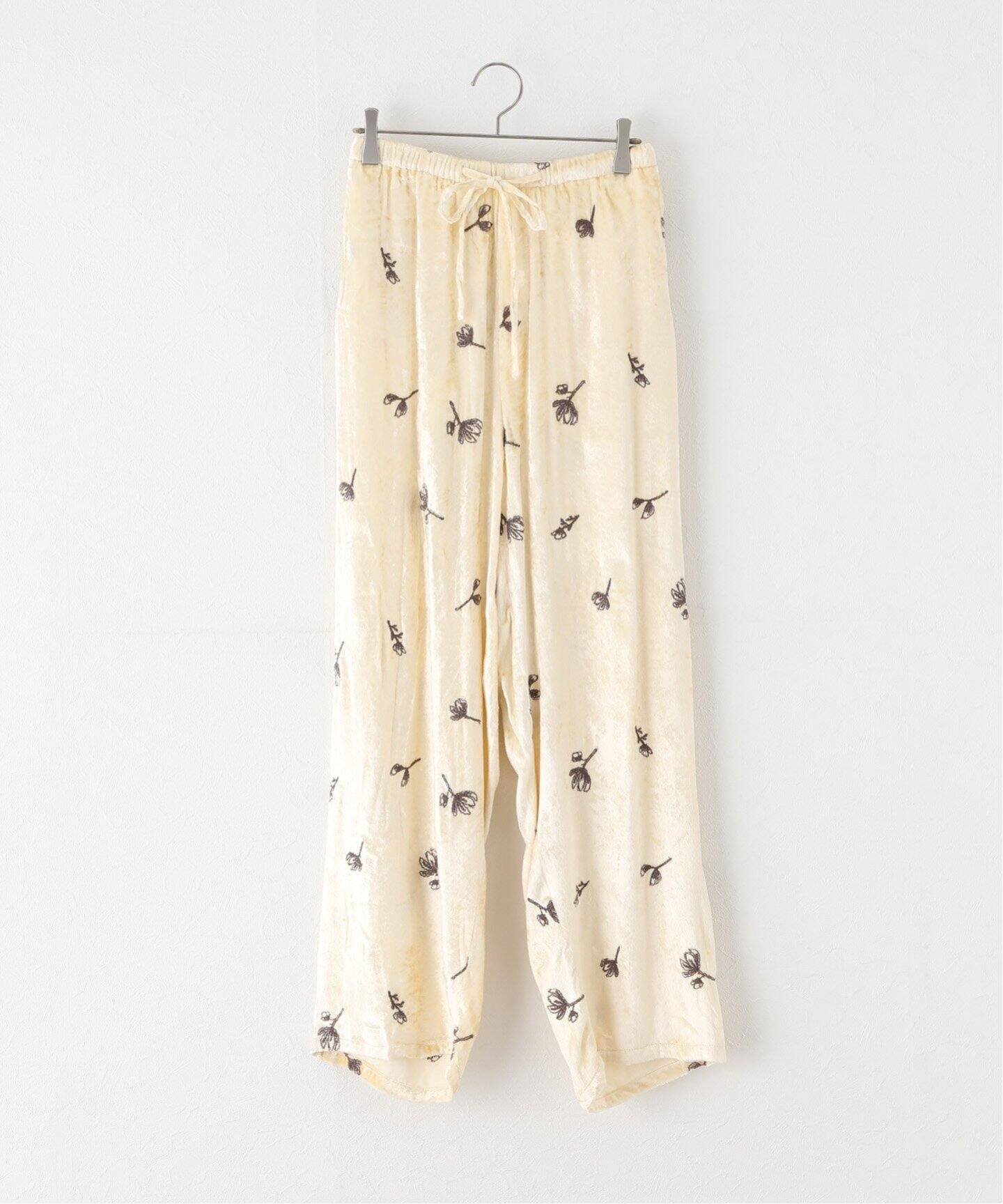 TODAYFUL / トゥデイフル】 Embroidery Velour Pants：パンツ（その他 