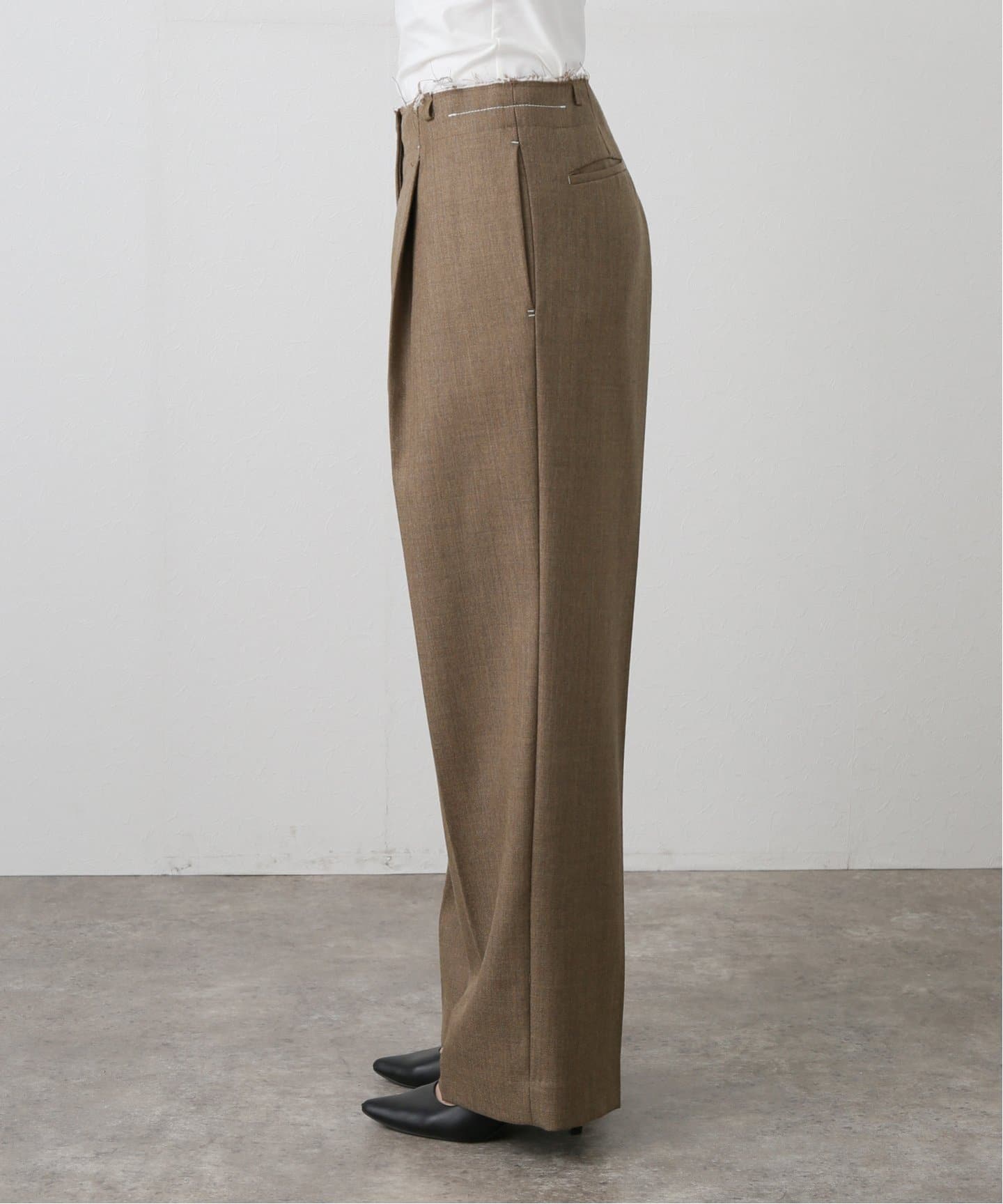 TODAYFUL / トゥデイフル】Lowwaist Wool Trousers：パンツ