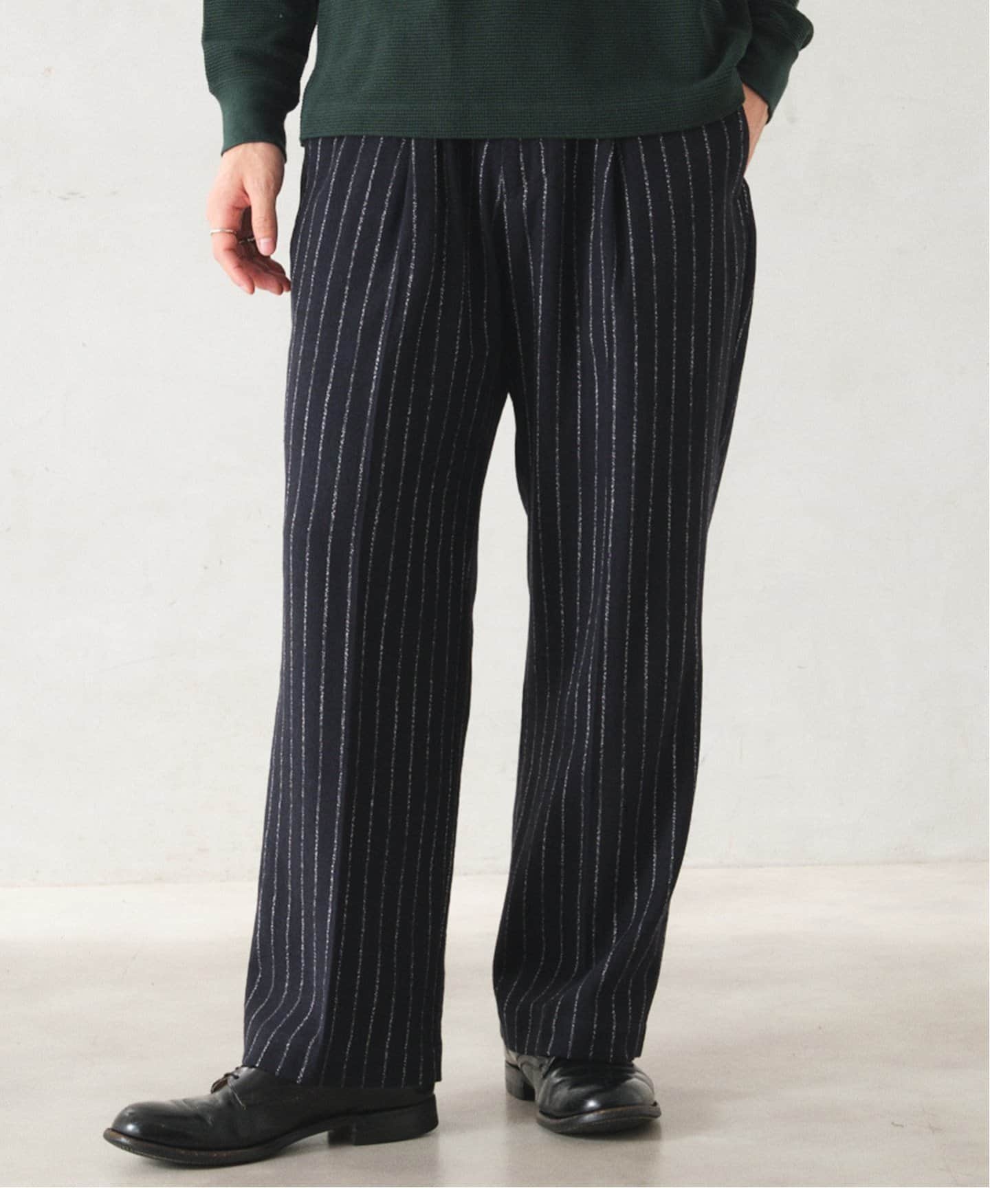 Cafissi / BECO ストライプワイドスラックス（スラックス）｜JOURNAL