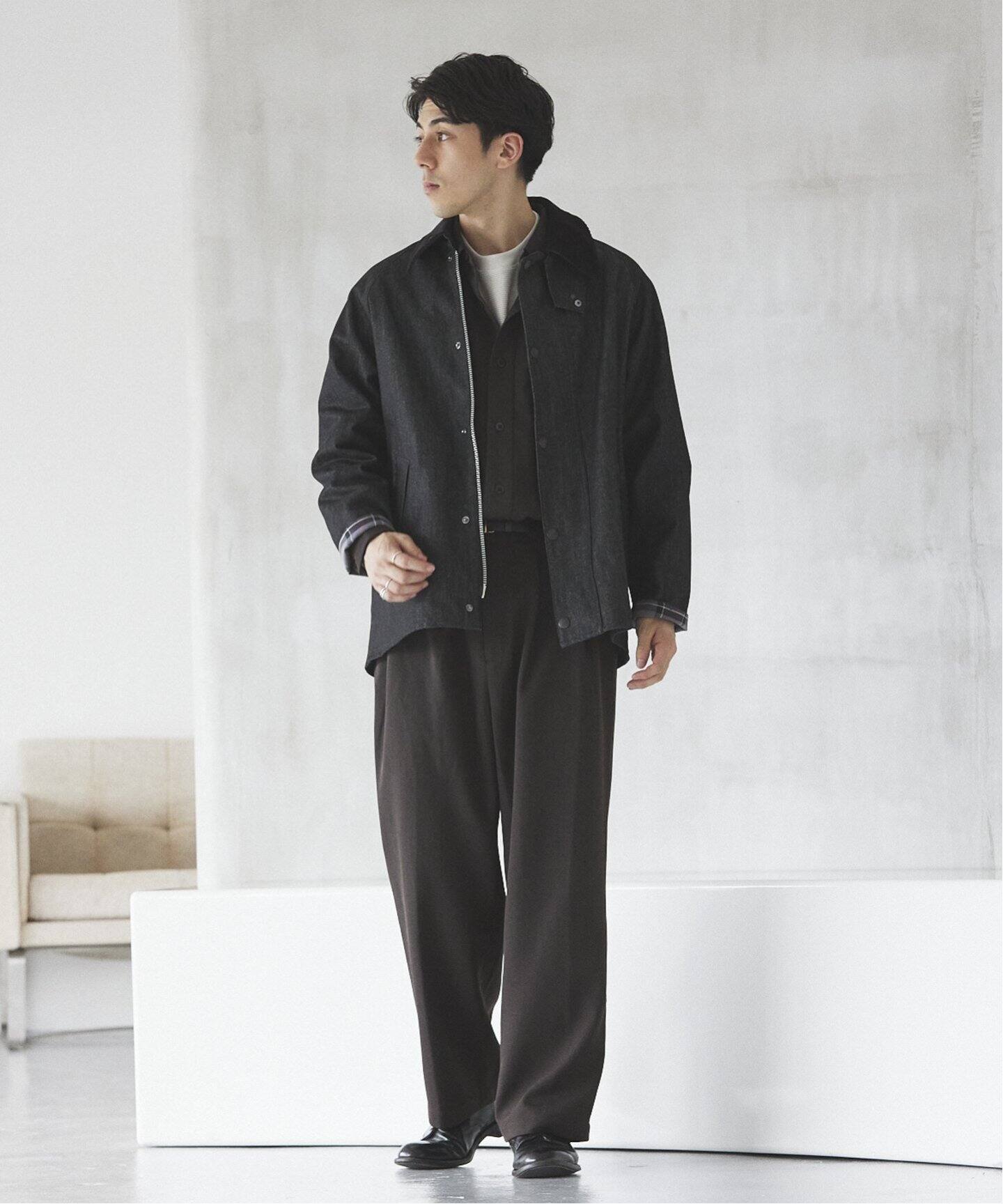 MISBHV ブラック リラックスストラウザーズ　サイズ44 ウールミックスTWツイル オフィサースラックス（スラックス）｜JOURNAL