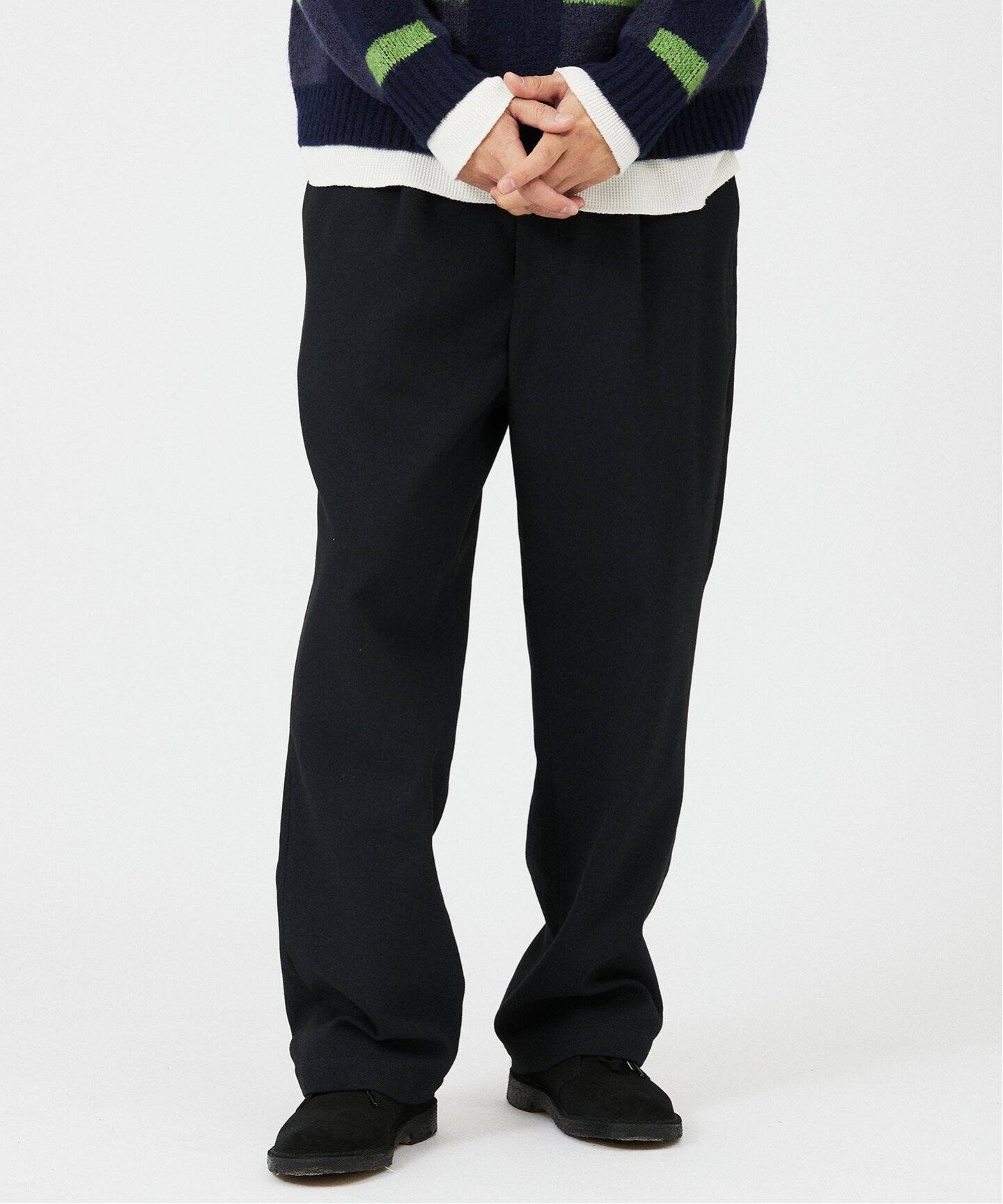 TECH ツイード ワイドストレートスラックス（スラックス）｜JOURNAL