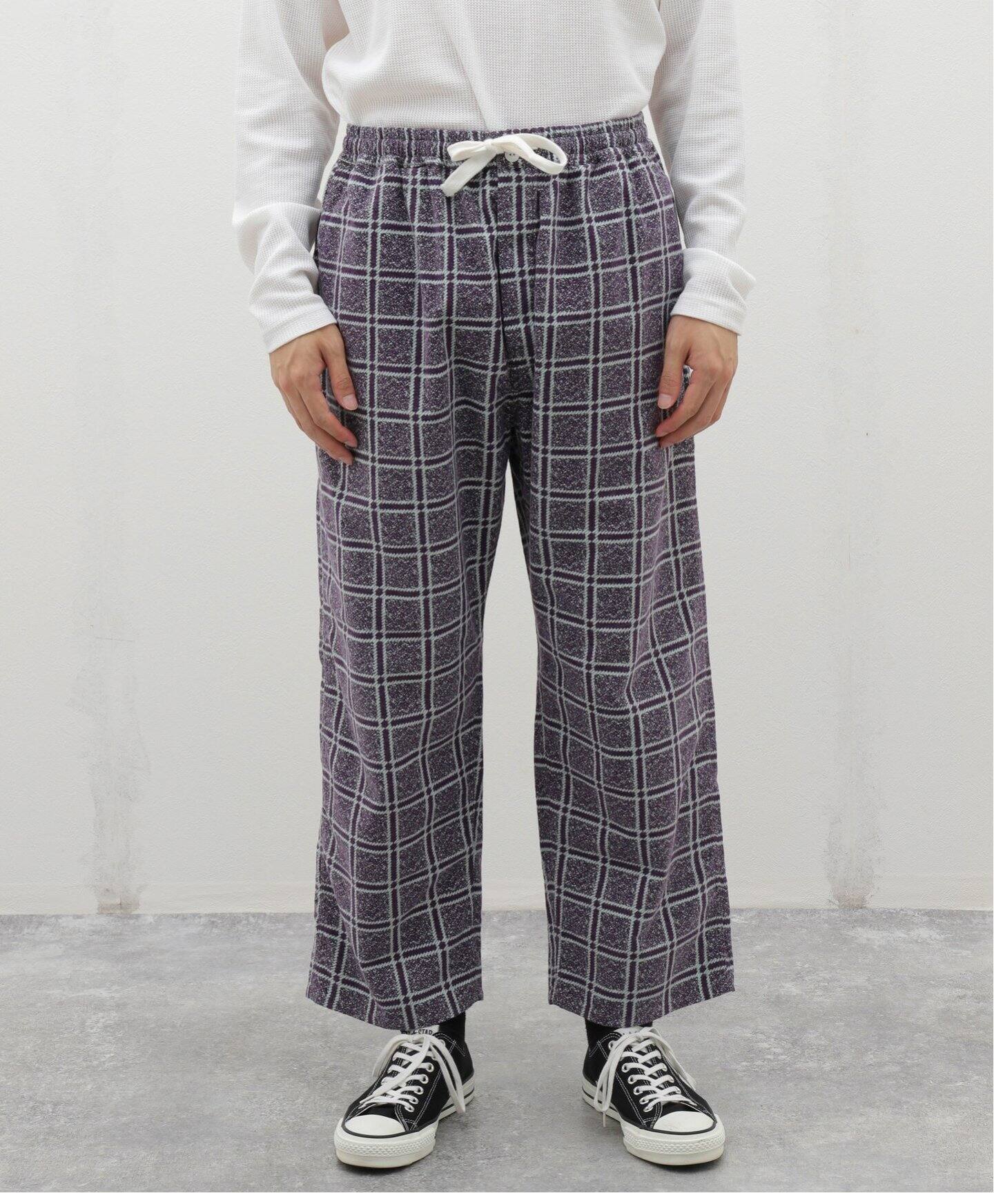 FILL THE BILL / フィルザビル PRINT CHECK FLANNEL EASY PANTS 104 