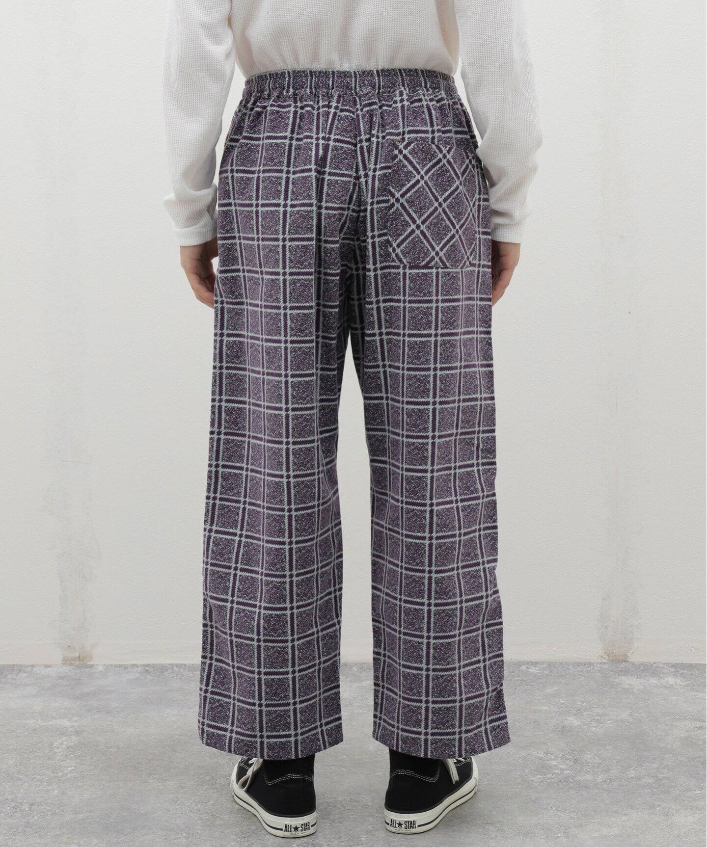 FILL THE BILL / フィルザビル PRINT CHECK FLANNEL EASY PANTS 104 