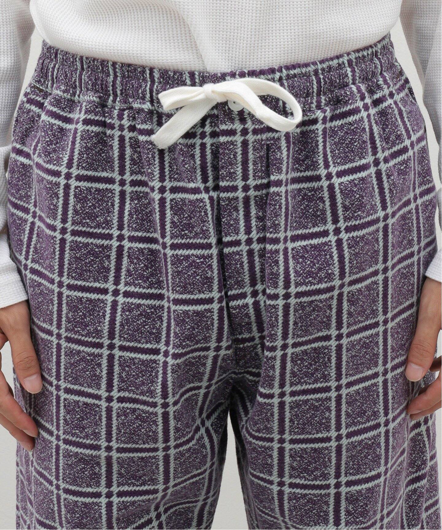 FILL THE BILL / フィルザビル PRINT CHECK FLANNEL EASY PANTS 104 