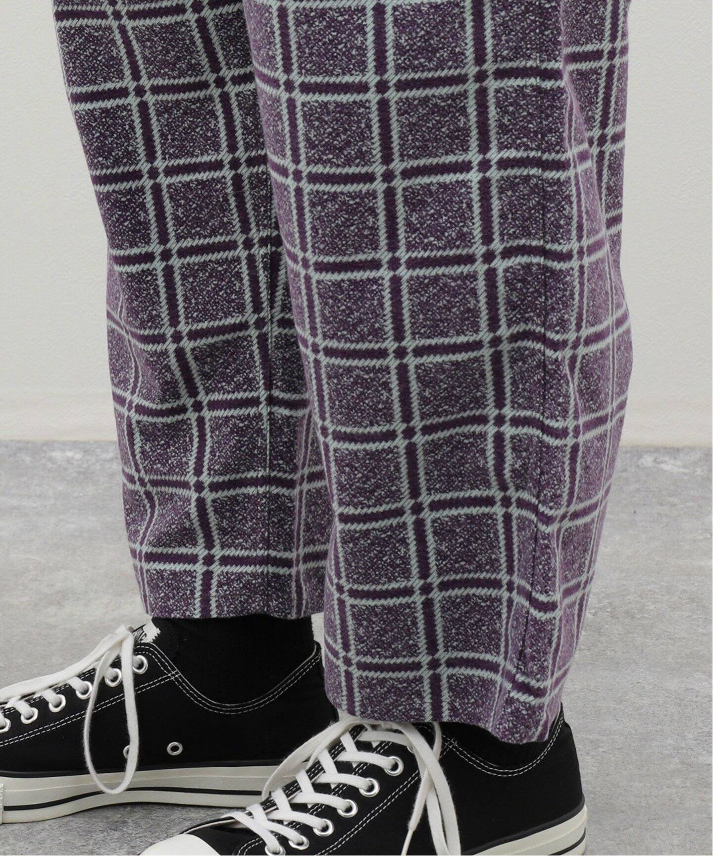 FILL THE BILL / フィルザビル PRINT CHECK FLANNEL EASY PANTS 104 