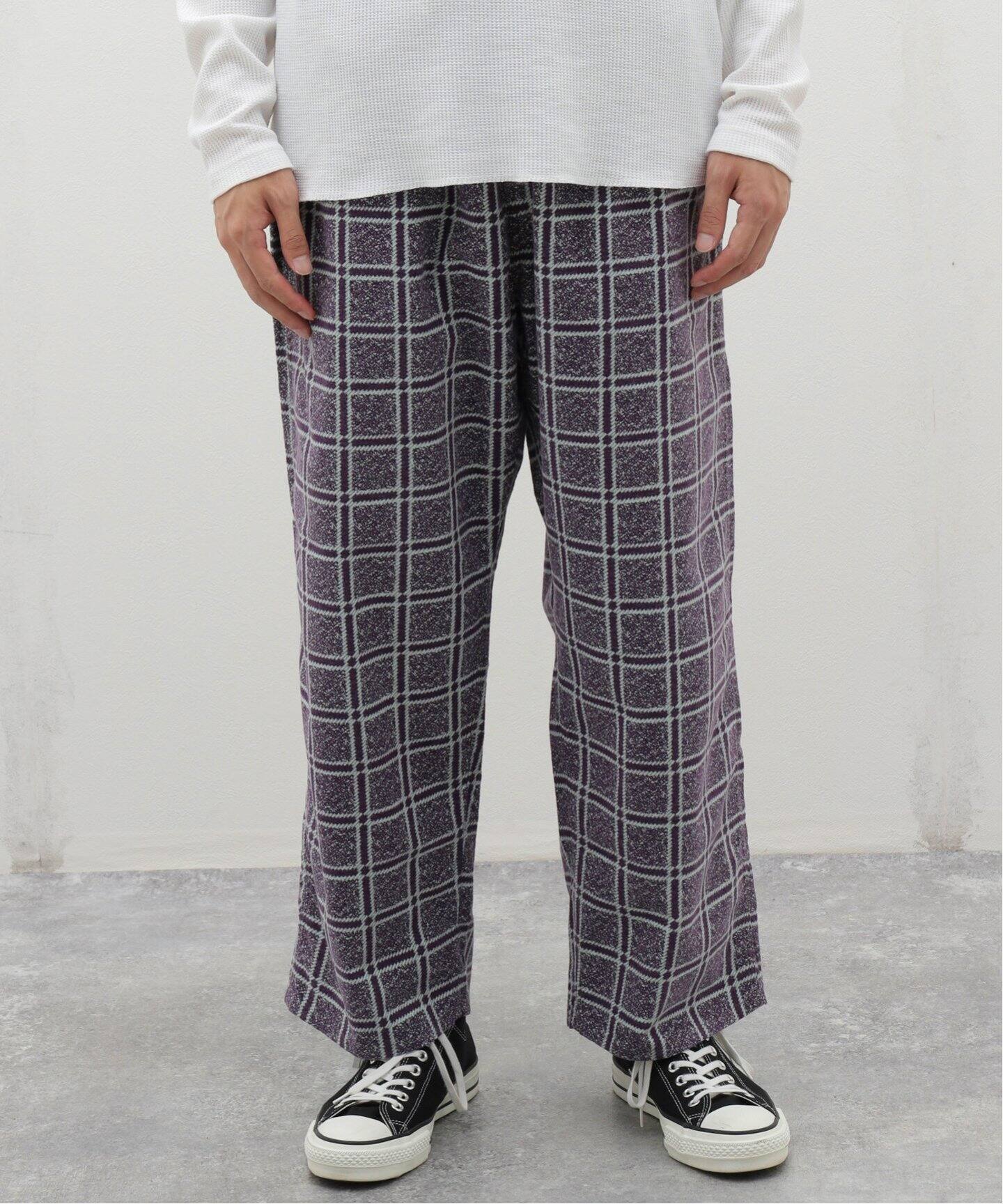 FILL THE BILL / フィルザビル PRINT CHECK FLANNEL EASY PANTS 104 