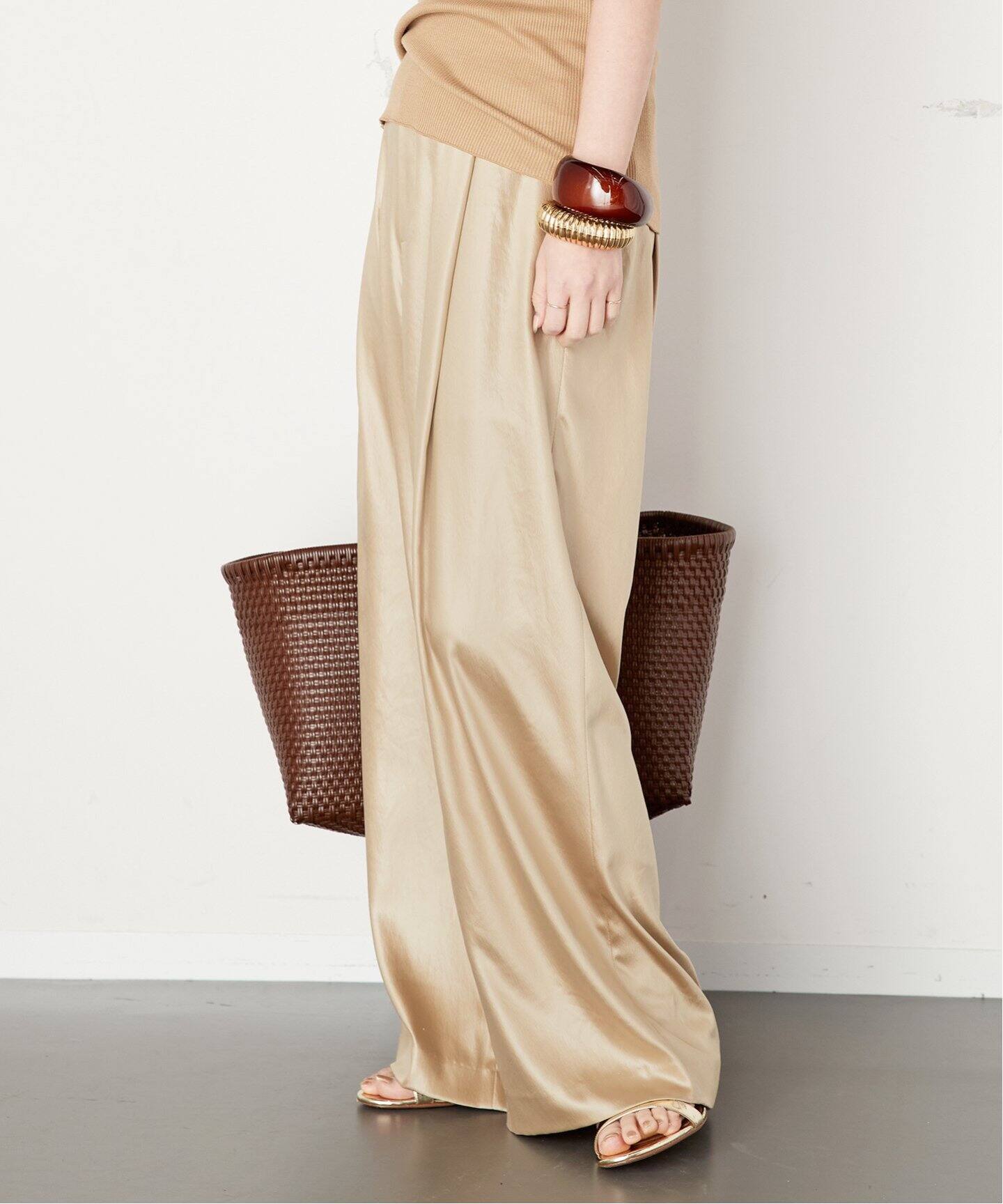 Ripple サテンパンツ（その他パンツ）｜Deuxieme Classe  