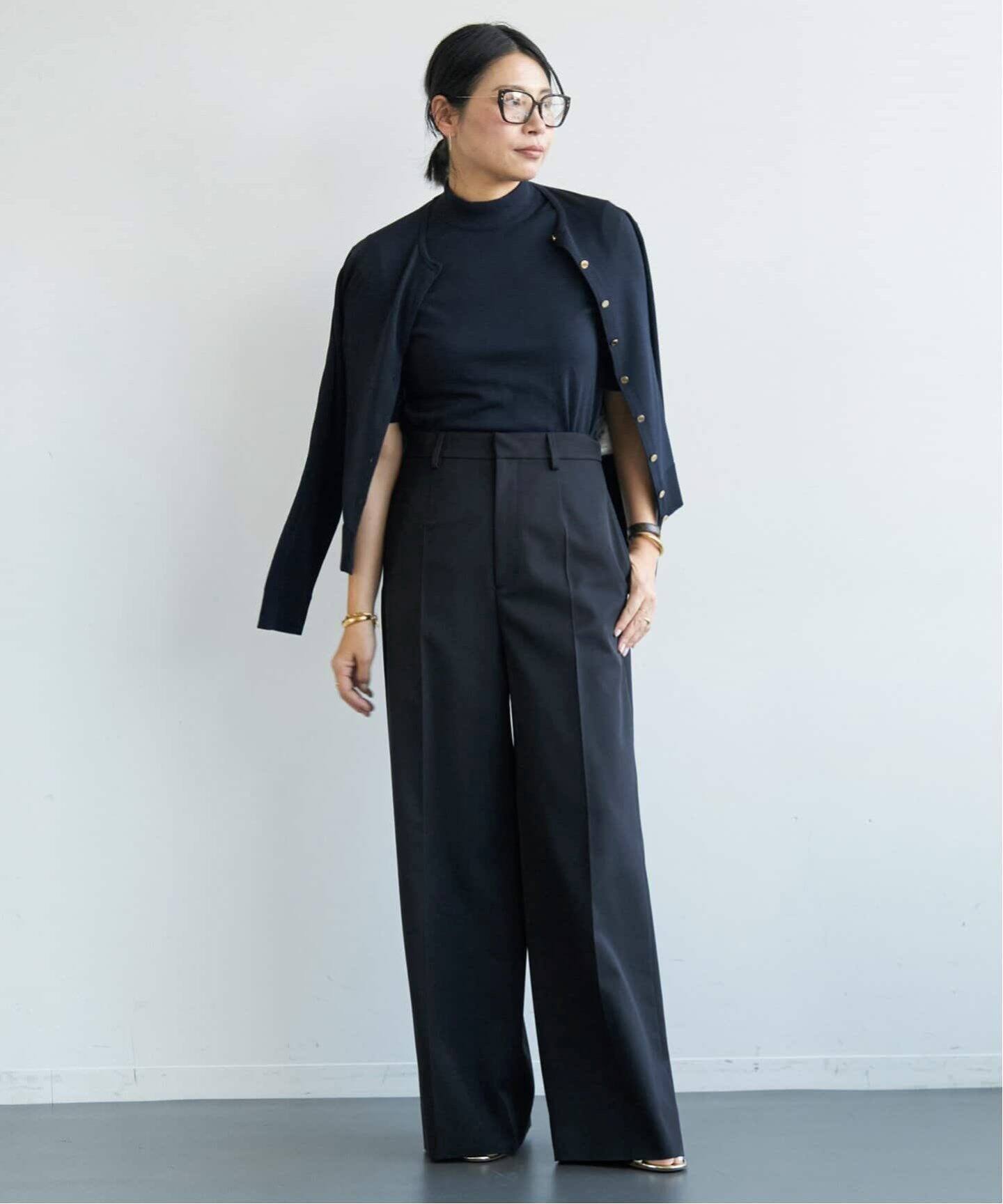 GABARDINE ワイドパンツ（スラックス）｜Deuxieme Classe