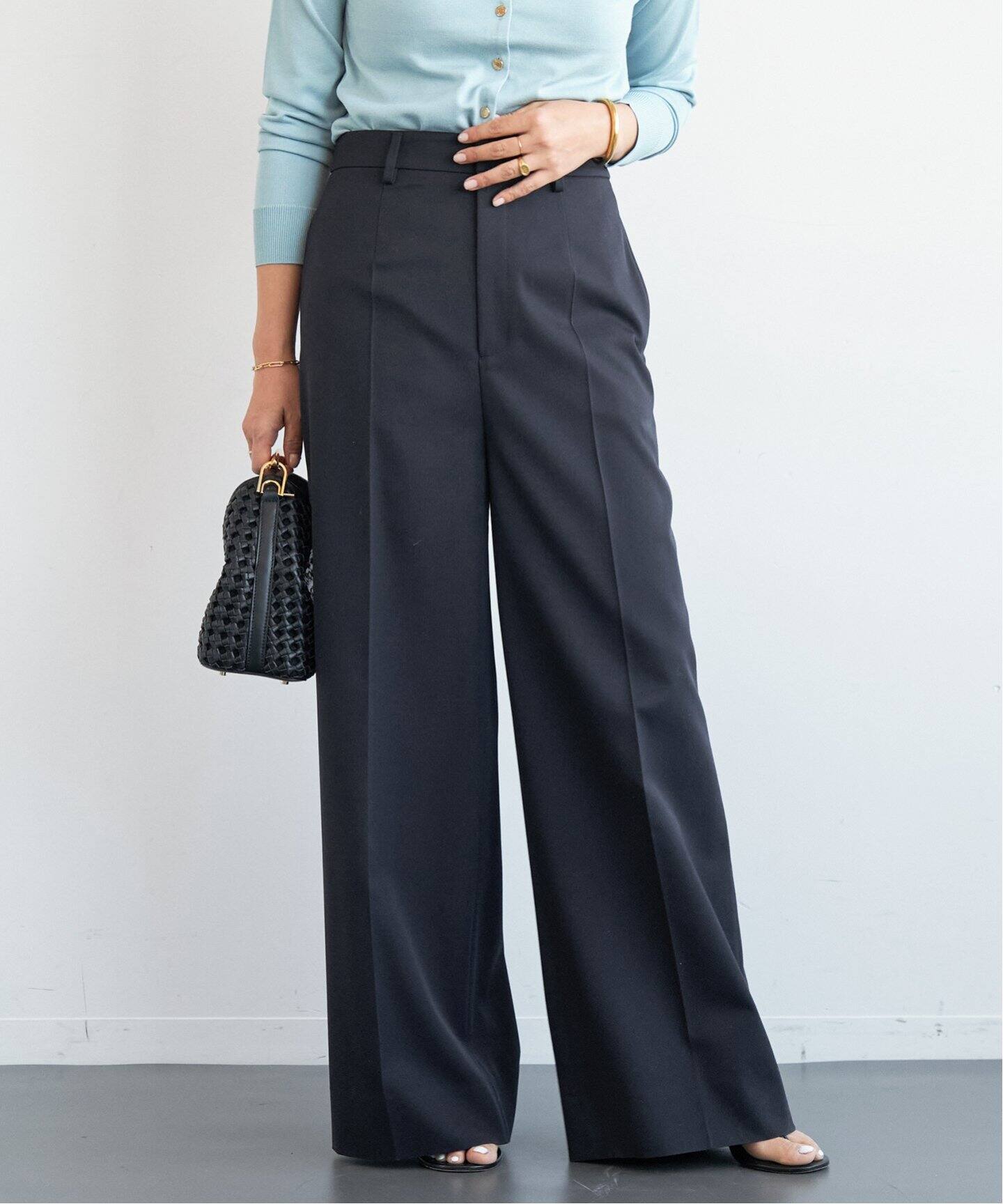 GABARDINE ワイドパンツ（スラックス）｜Deuxieme Classe
