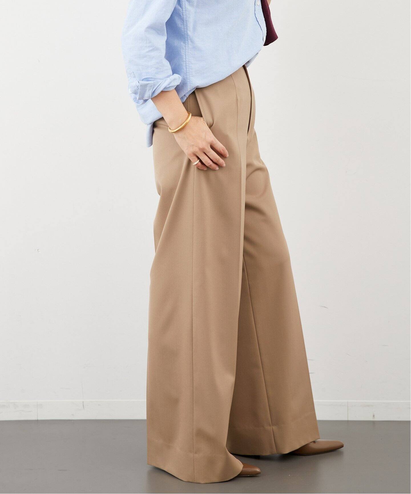 追加*GABARDINE ワイドパンツ（スラックス）｜Deuxieme Classe 
