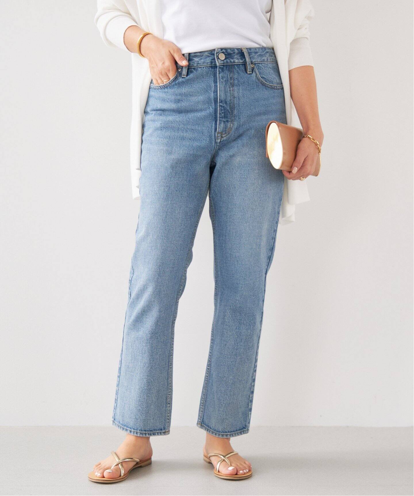 追加 スリム クロップドデニム（デニムパンツ・ジーンズ）｜Deuxieme  