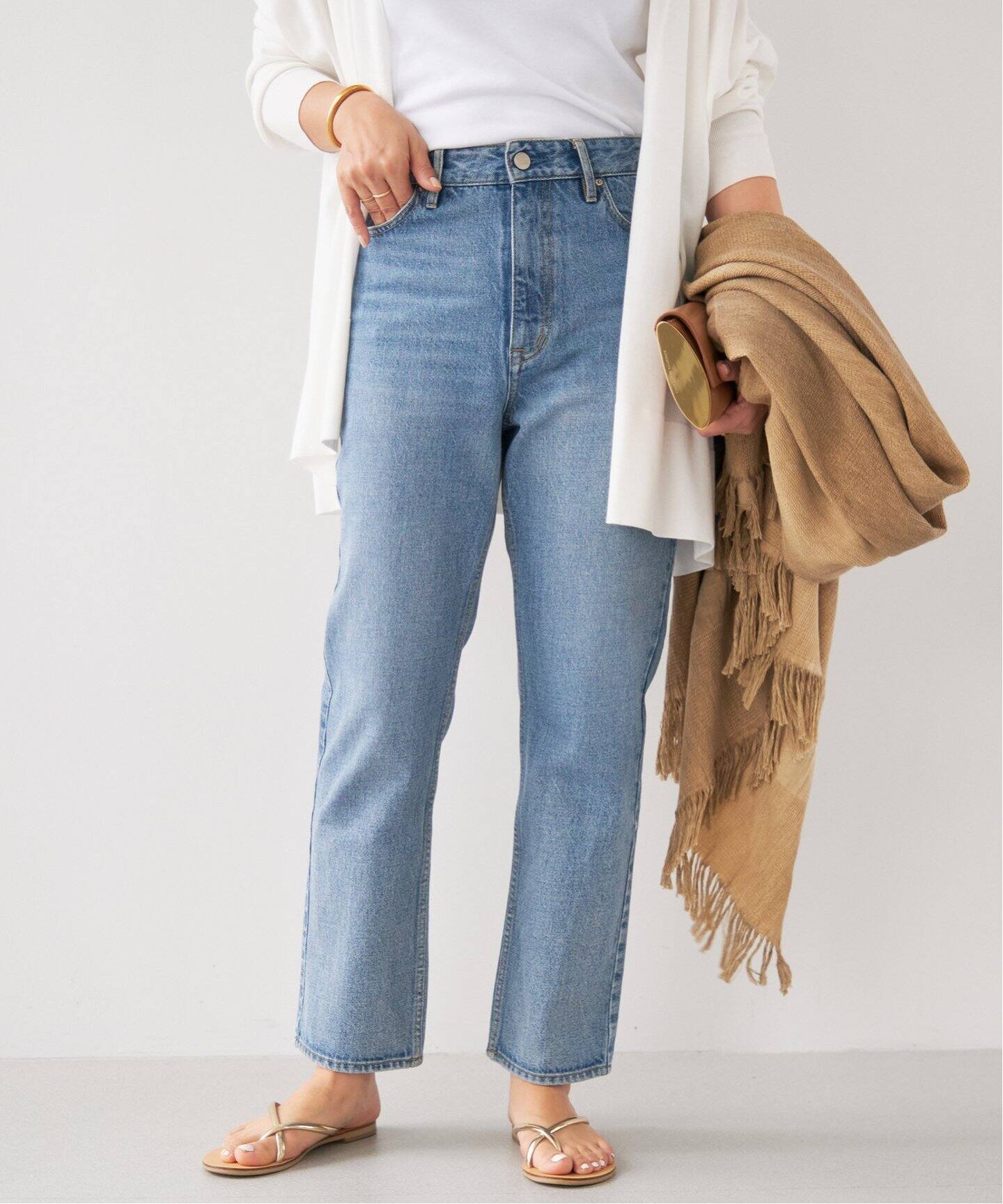 Deuxieme Classe SLVRLAKE スリムクロップ（追加 スリム クロップド  