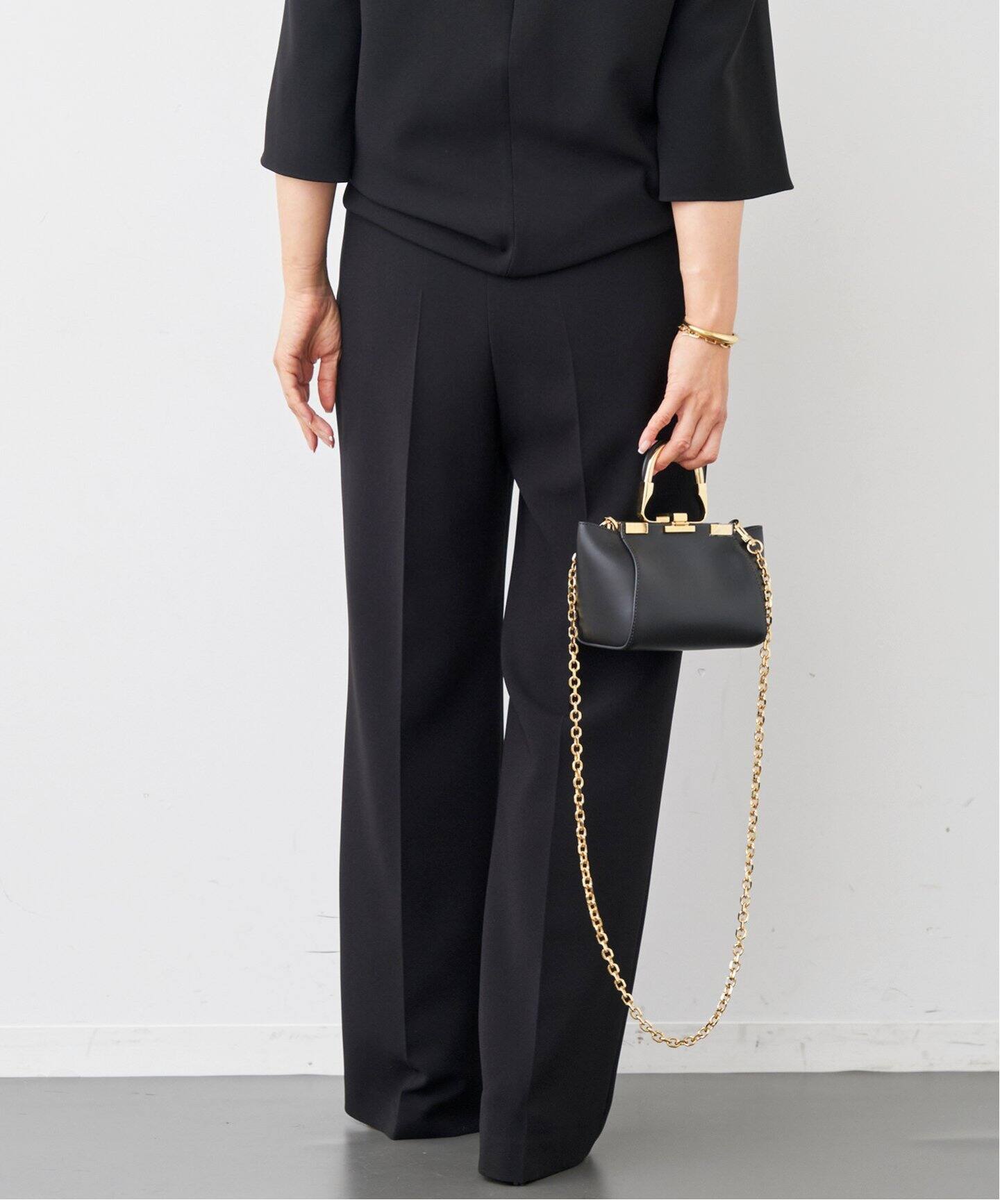 トリアセジョーゼット タックパンツ（スラックス）｜Deuxieme Classe  