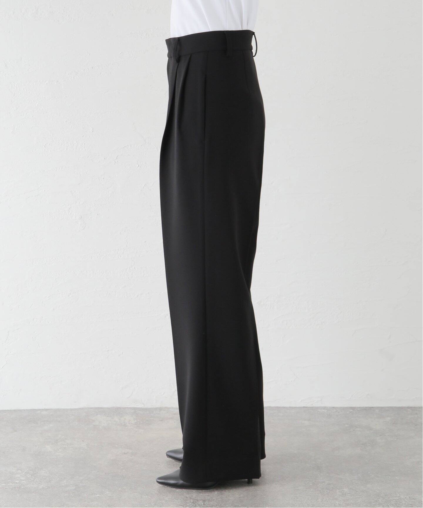 トリアセジョーゼット タックパンツ（スラックス）｜Deuxieme Classe  