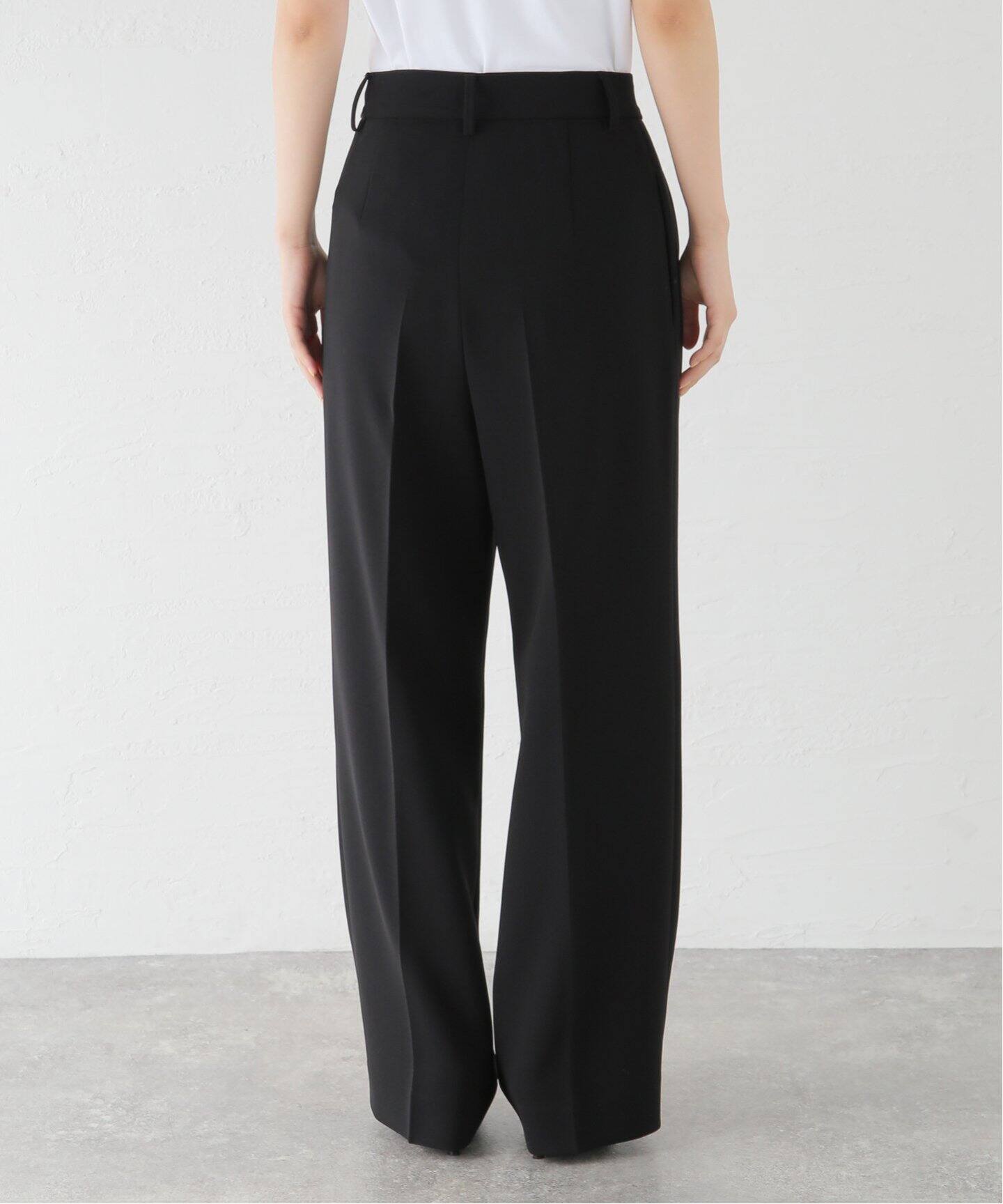 トリアセジョーゼット タックパンツ（スラックス）｜Deuxieme Classe  