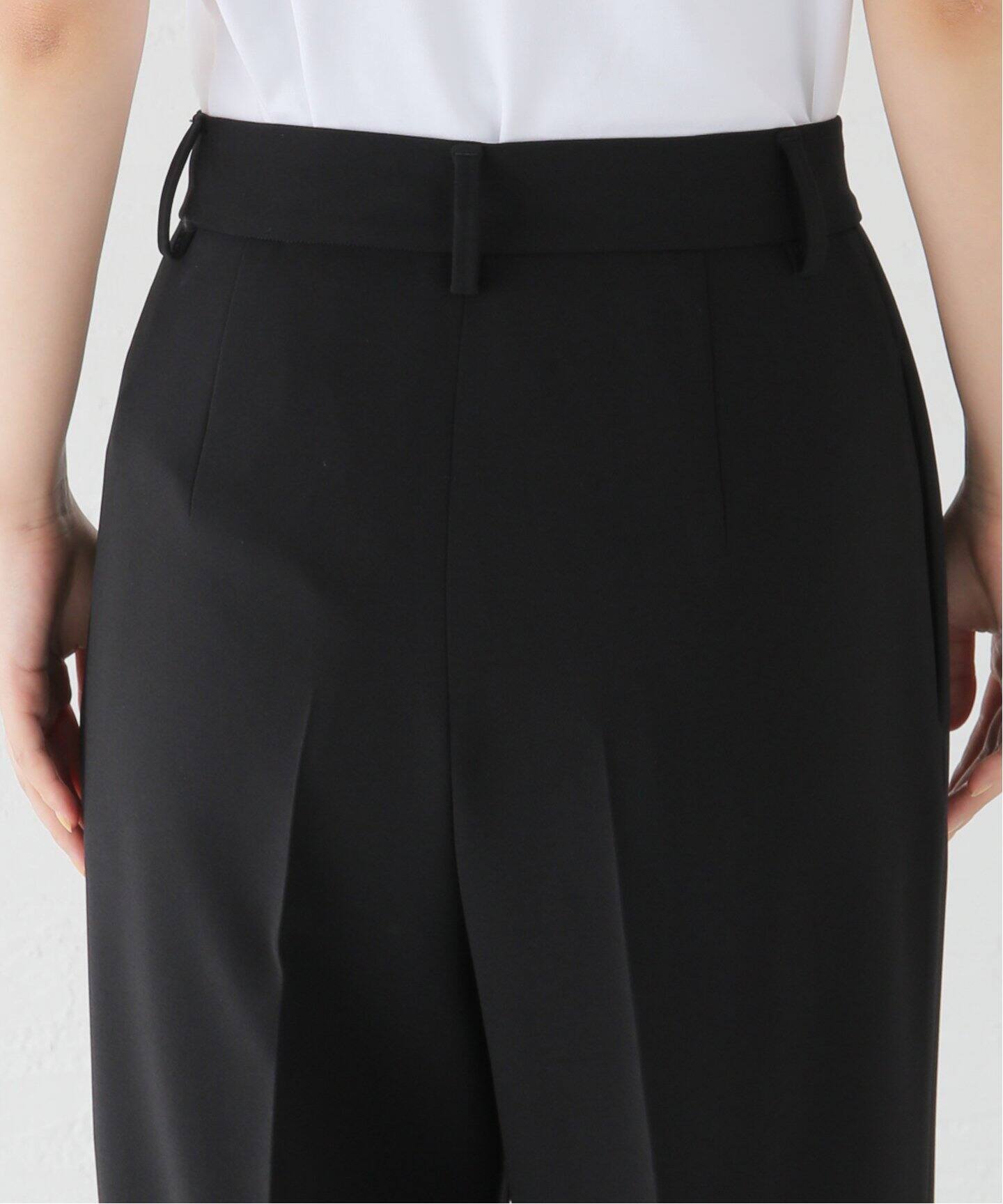 トリアセジョーゼット タックパンツ（スラックス）｜Deuxieme Classe  