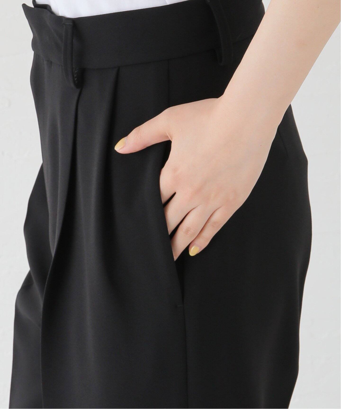 トリアセジョーゼット タックパンツ（スラックス）｜Deuxieme Classe  