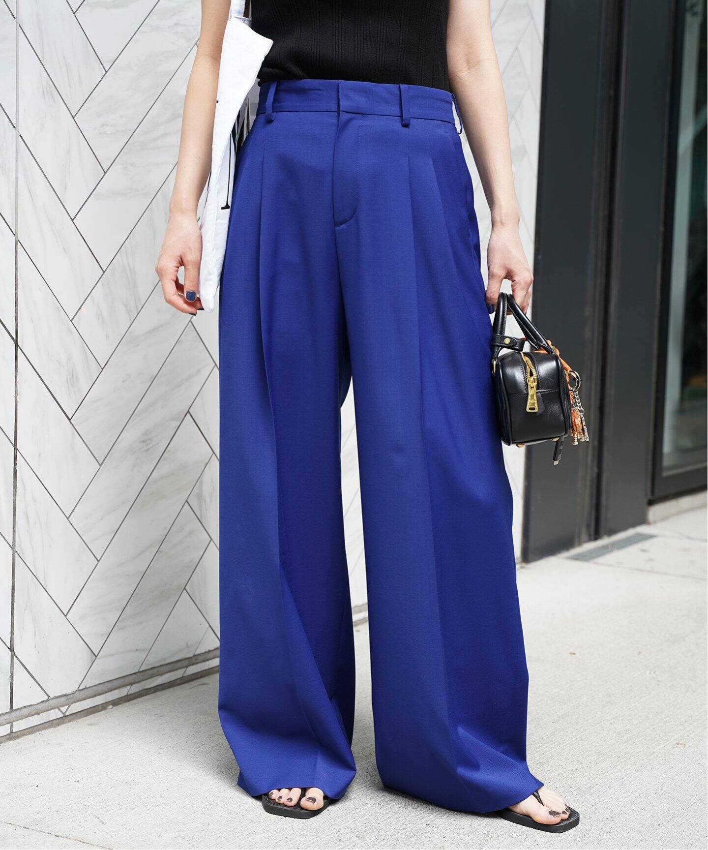 Tuck Wide パンツ（スラックス）｜Deuxieme Classe（ドゥーズィエム  