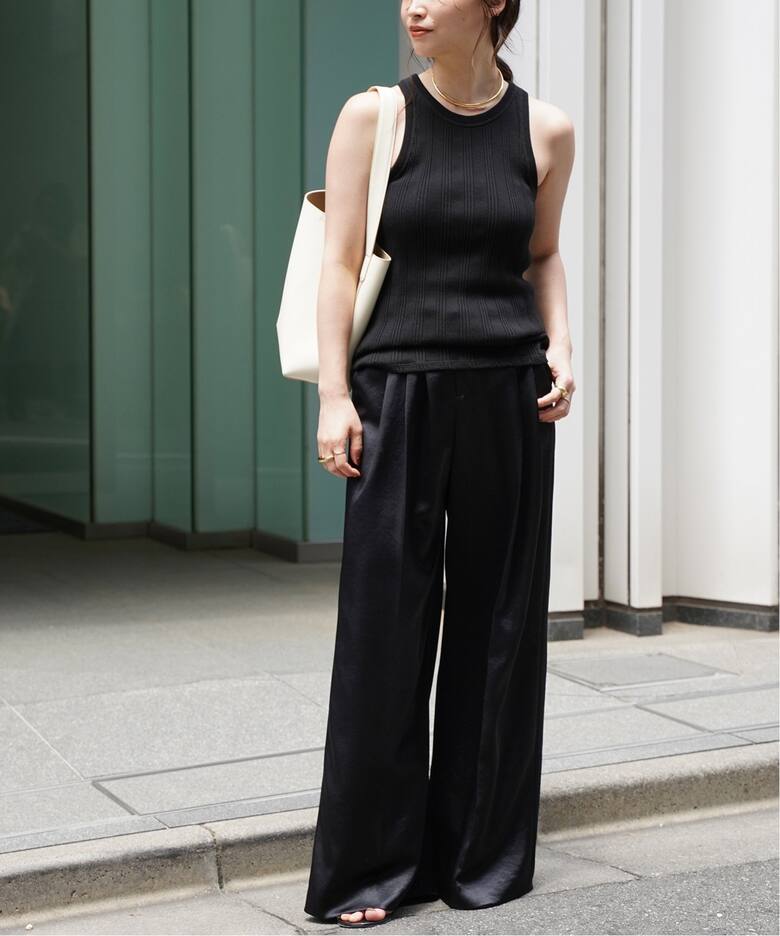 Minimal Satin パンツ（スラックス）｜Deuxieme Classe 