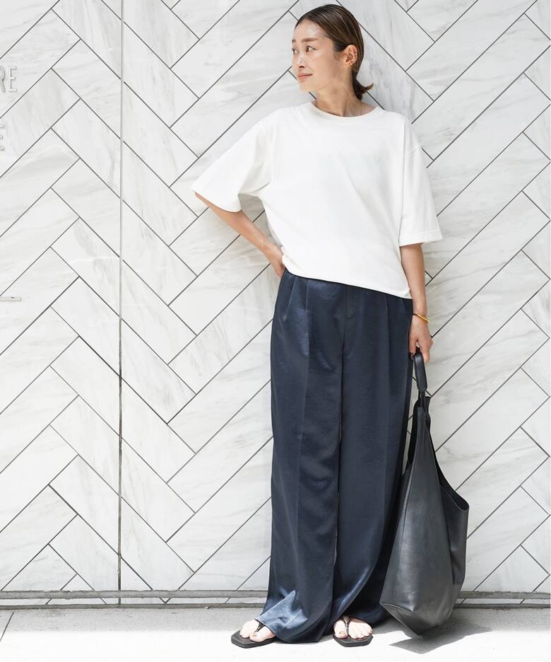 Minimal Satin パンツ（スラックス）｜Deuxieme Classe 