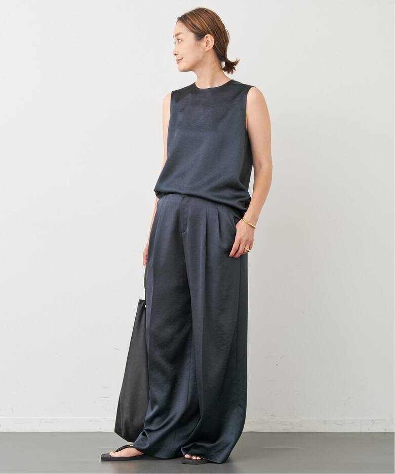 Minimal Satin パンツ（スラックス）｜Deuxieme Classe 