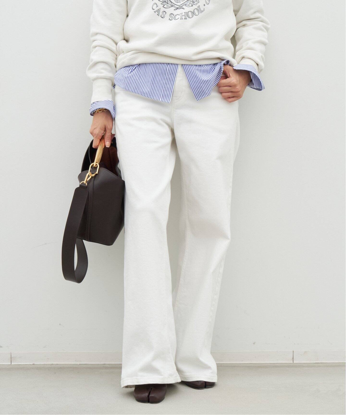Loose Jeans (white)（デニムパンツ・ジーンズ）｜Deuxieme Classe 