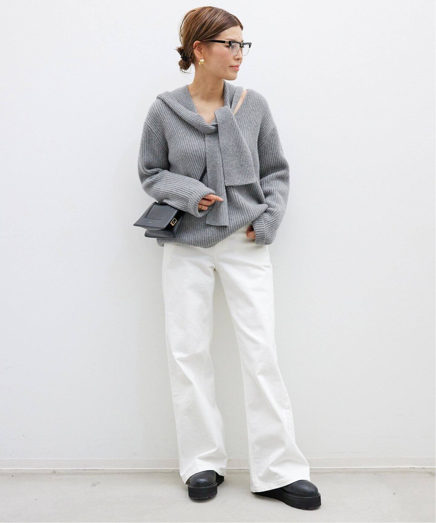 Loose Jeans (white)（デニムパンツ・ジーンズ）｜Deuxieme Classe 