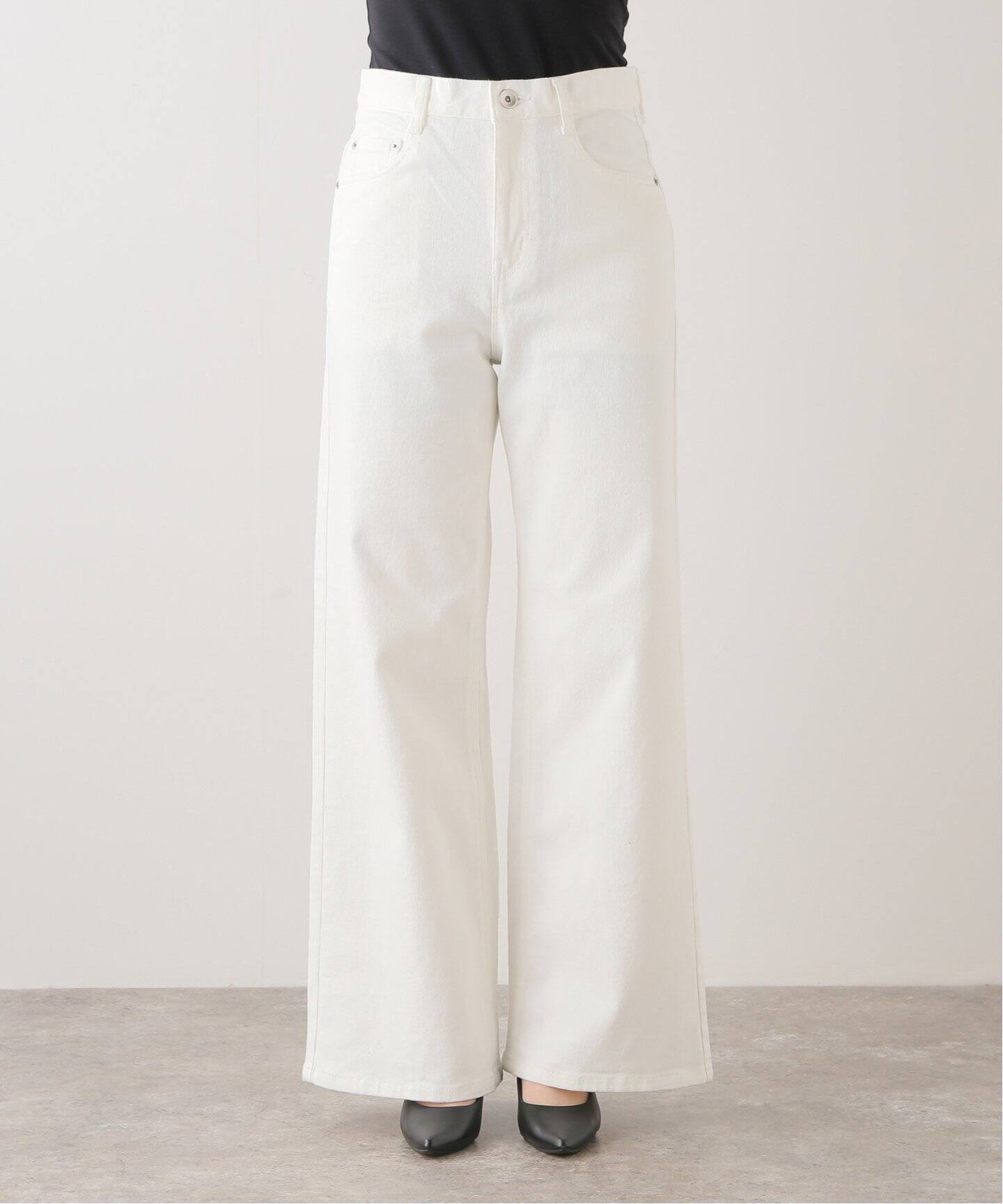 Loose Jeans (white)（デニムパンツ・ジーンズ）｜Deuxieme Classe 