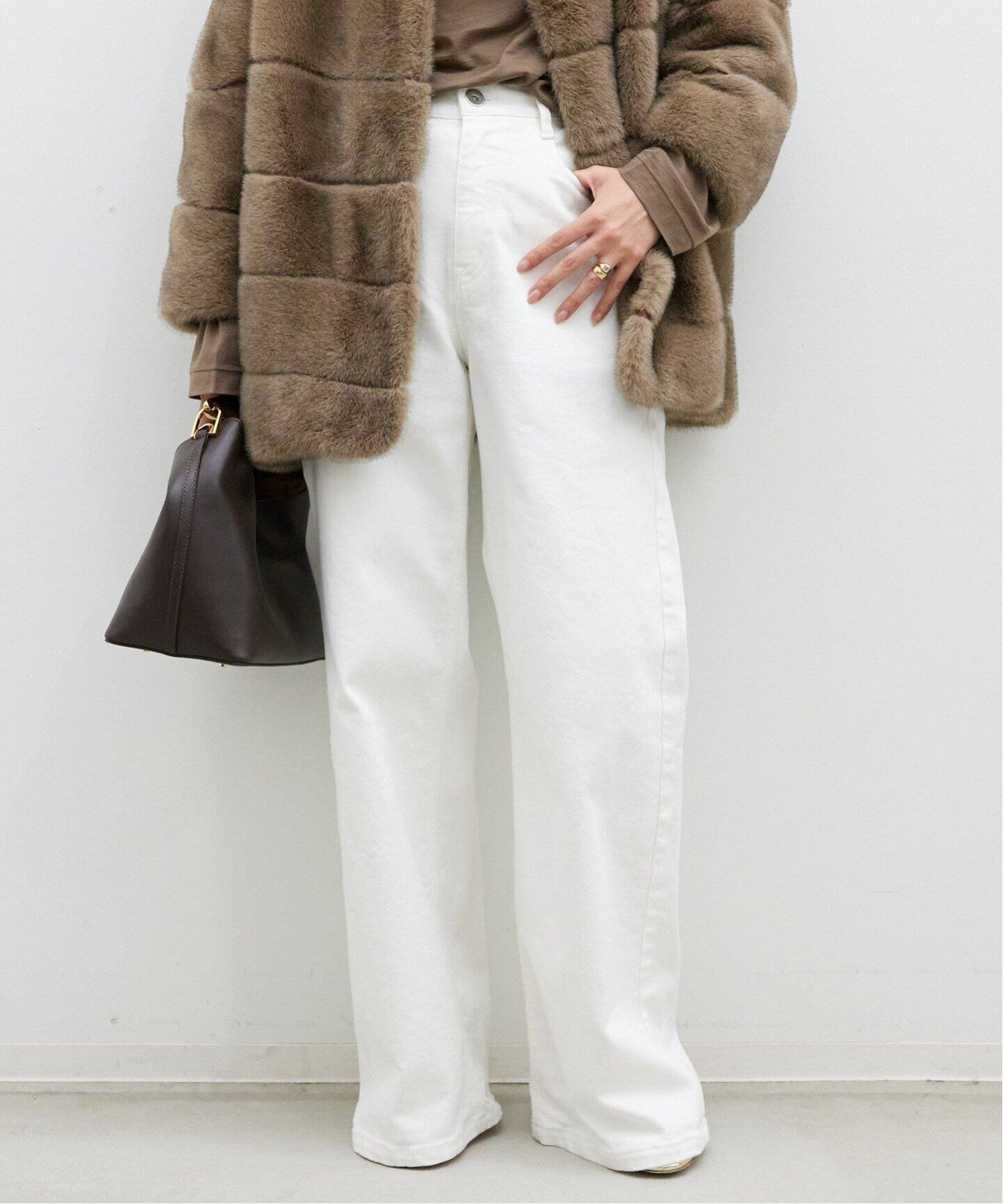 Loose Jeans (white)（デニムパンツ・ジーンズ）｜Deuxieme Classe 
