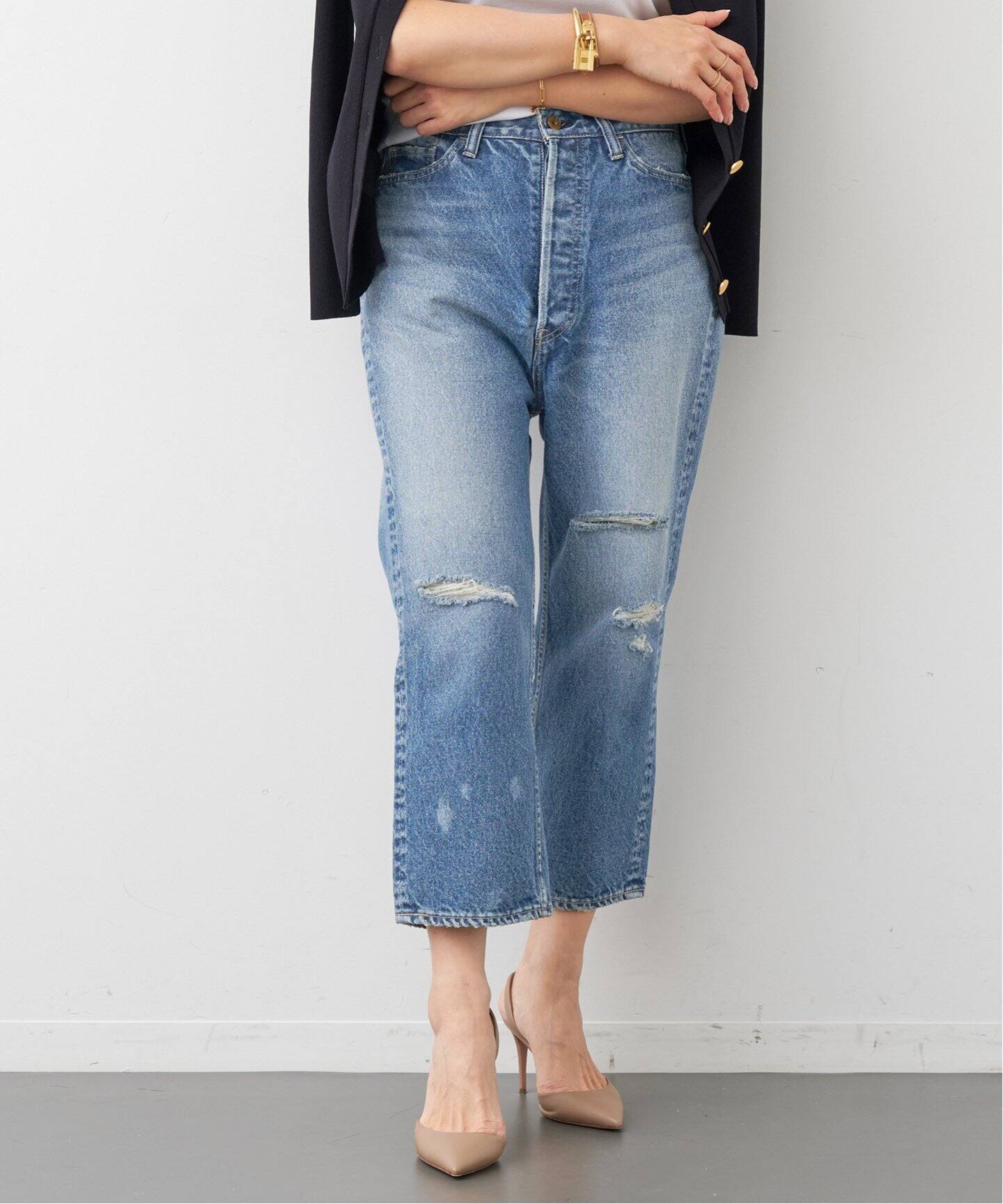 MADISONBLUE/マディソンブルー】 CRASHED SAROUEL デニム（デニム  