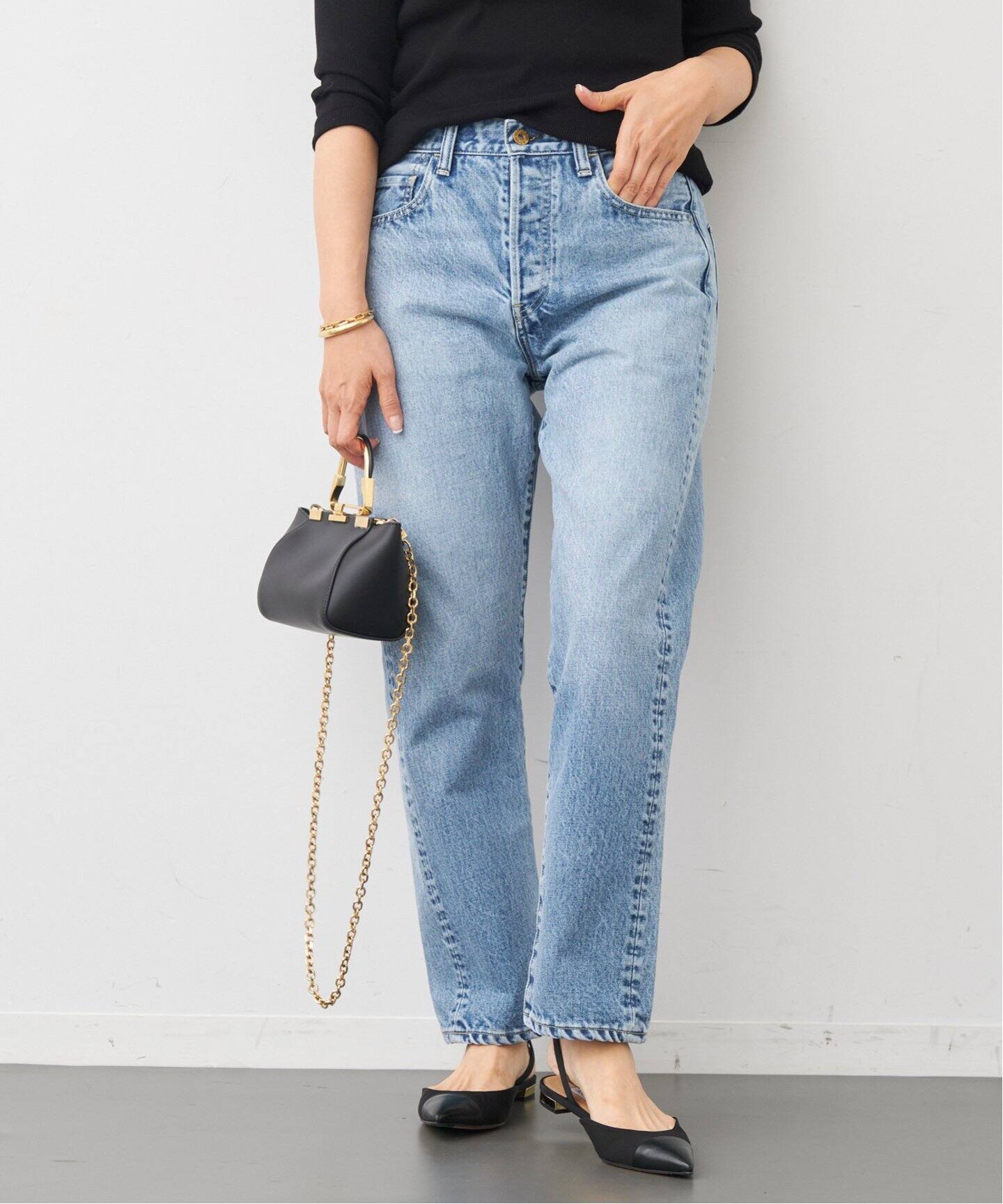 MADISONBLUE / マディソンブルー】テーパードデニム（デニムパンツ  