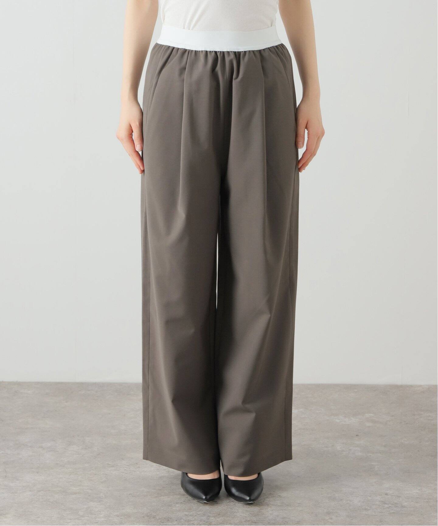 TIBI/ティビ】 WAIST GOM ワイドパンツ（スラックス）｜Deuxieme  
