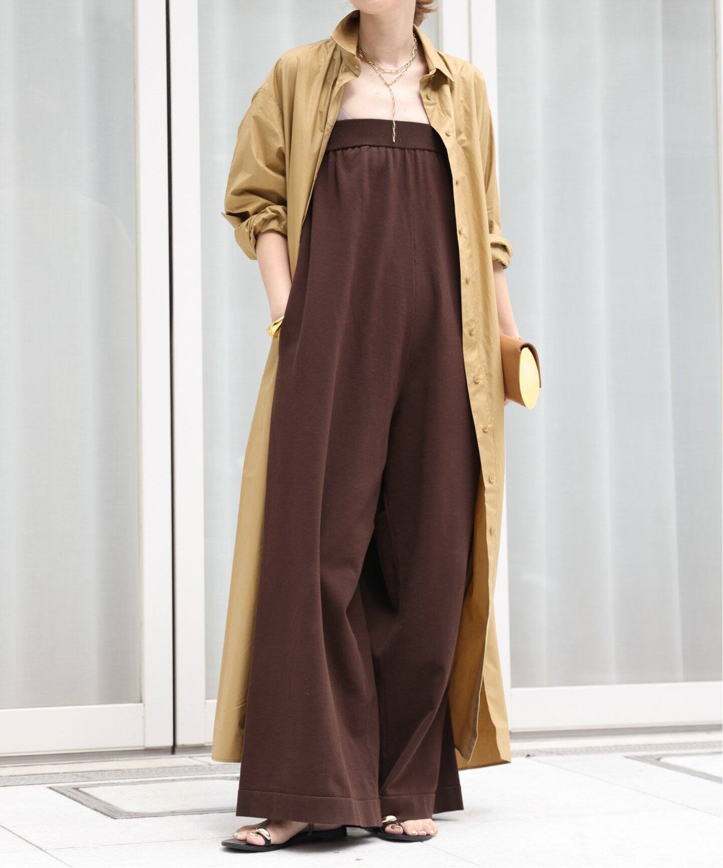 ADAWAS/アダワス】 COMPACT COTTON TUBEROMPERS（つなぎ  