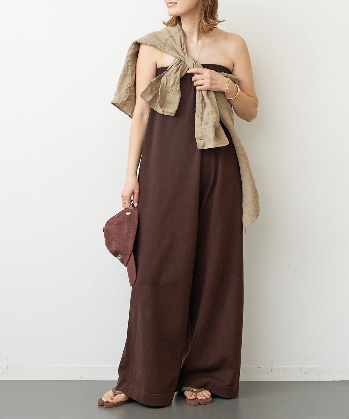 ADAWAS/アダワス】 COMPACT COTTON TUBEROMPERS（つなぎ  