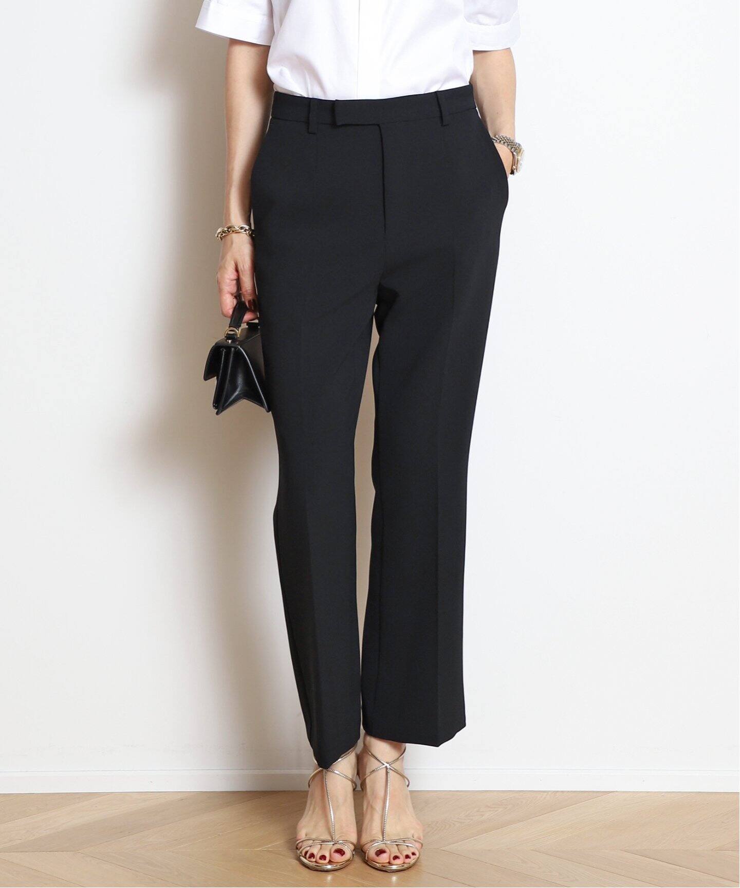 Col Pierrot/コルピエロ】ポンチタイトフレア パンツ（スラックス  