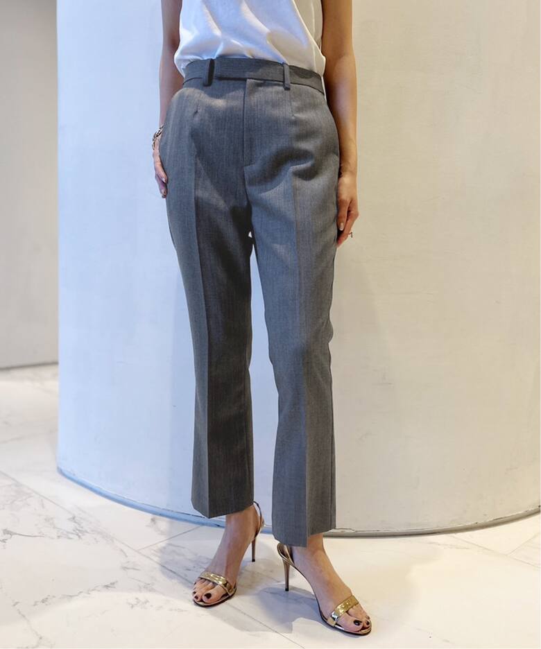 Col Pierrot/コルピエロ】WOOL GABARDINE TIGHT FLARE パンツ  