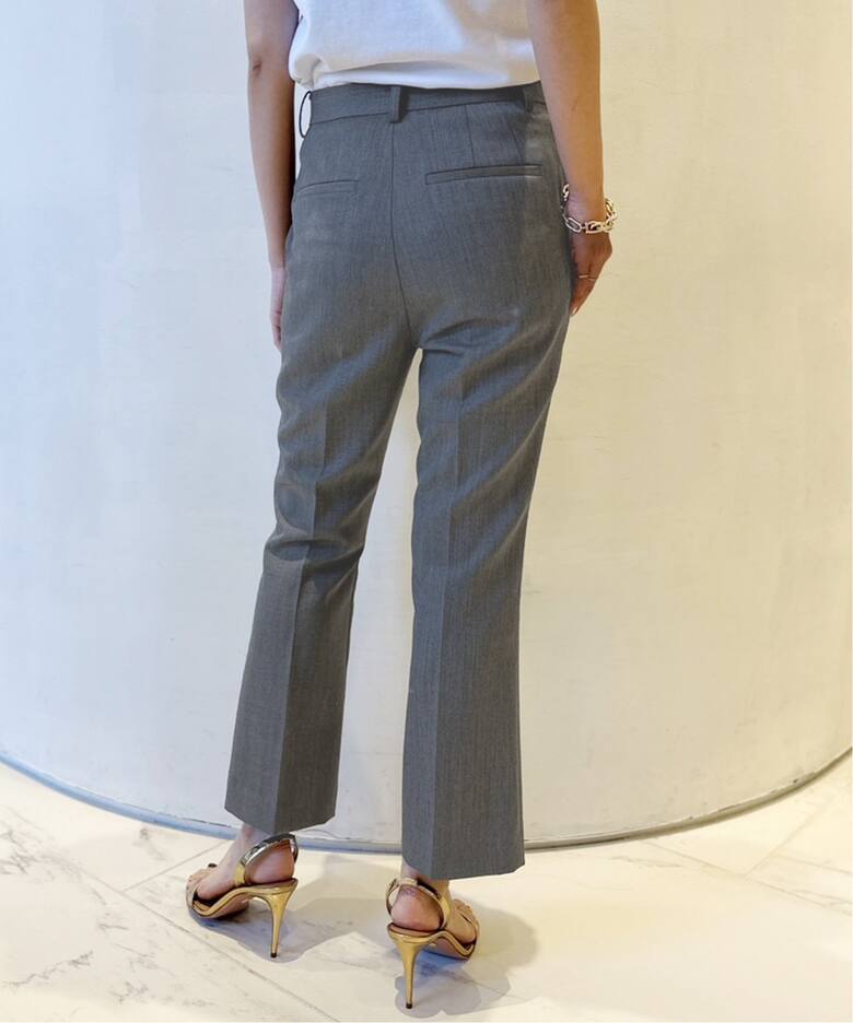 Col Pierrot/コルピエロ】WOOL GABARDINE TIGHT FLARE パンツ