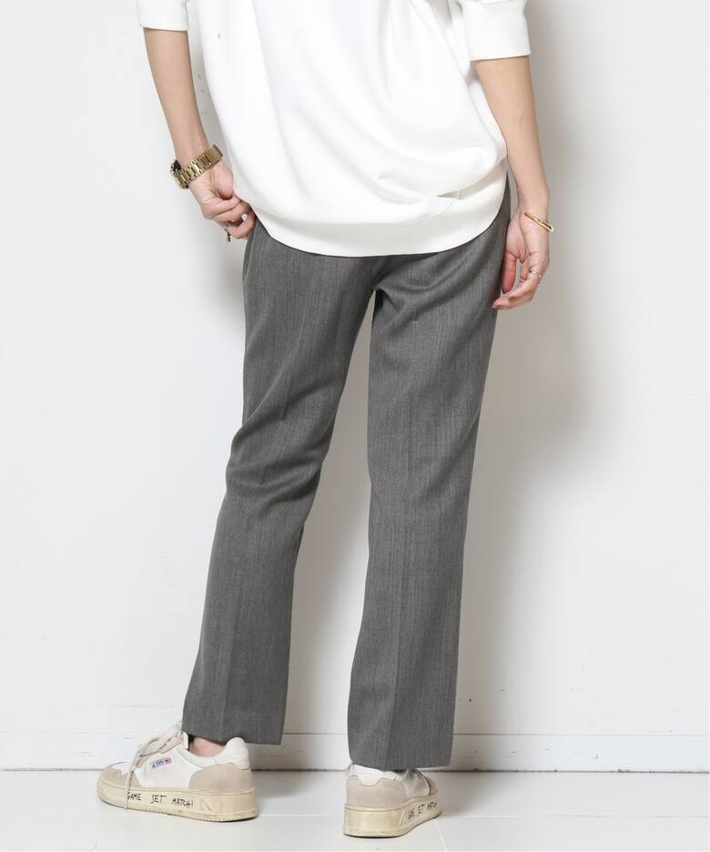 Col Pierrot/コルピエロ】WOOL GABARDINE TIGHT FLARE パンツ